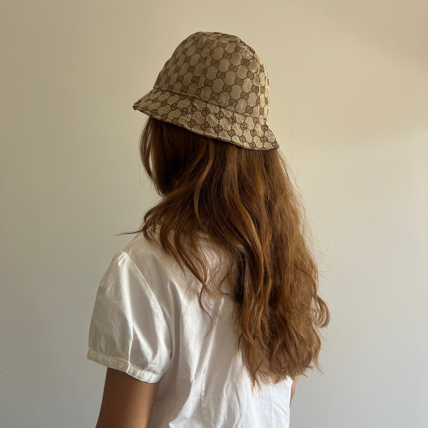 Gucci monogram bucket hat