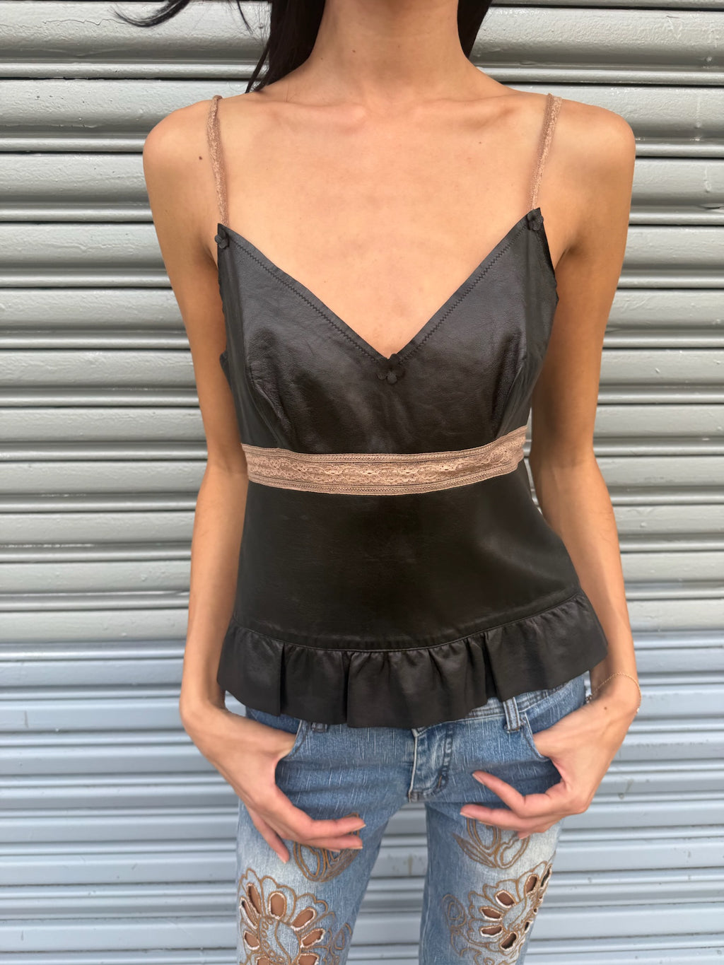 Italian leather top