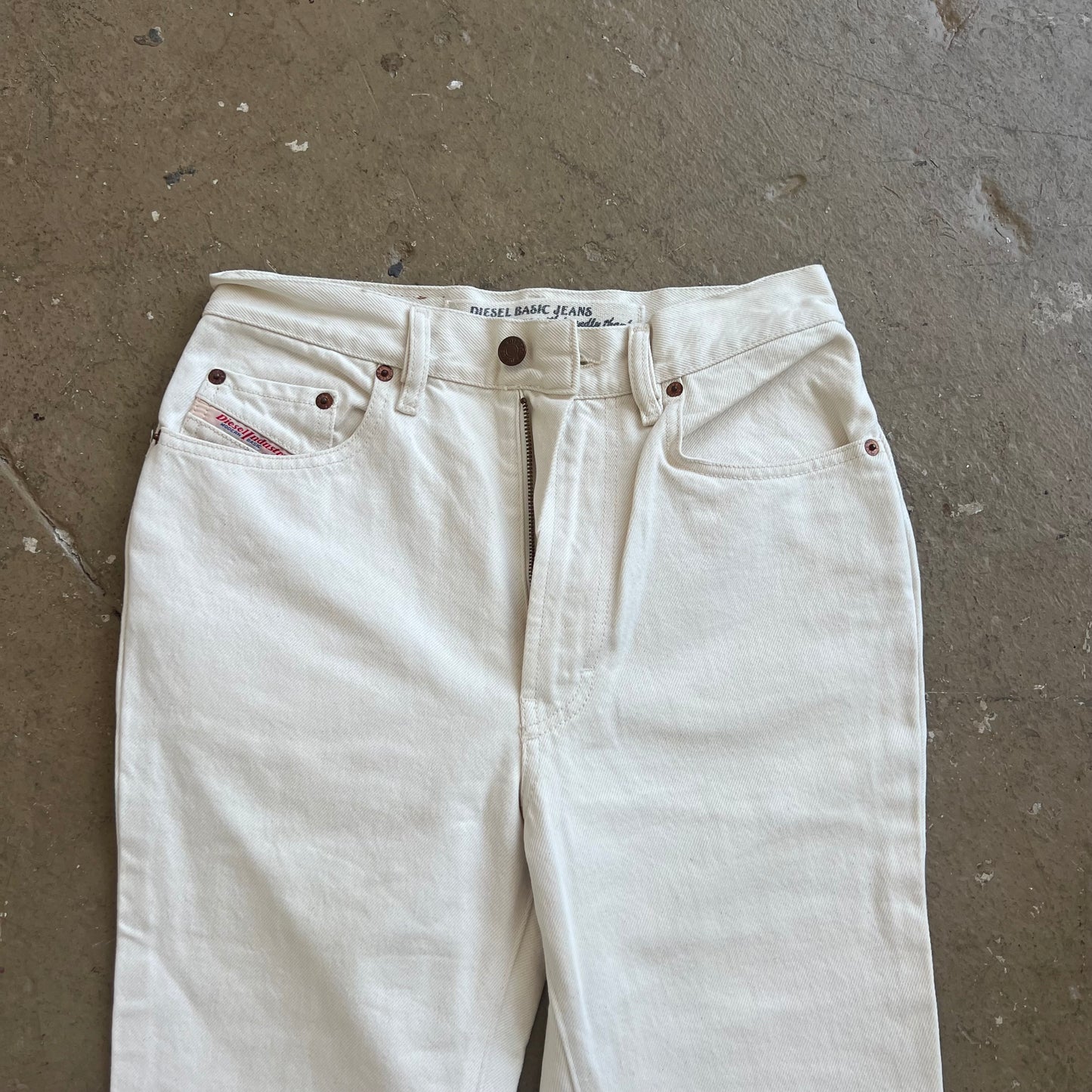 Diesel cream capri pants