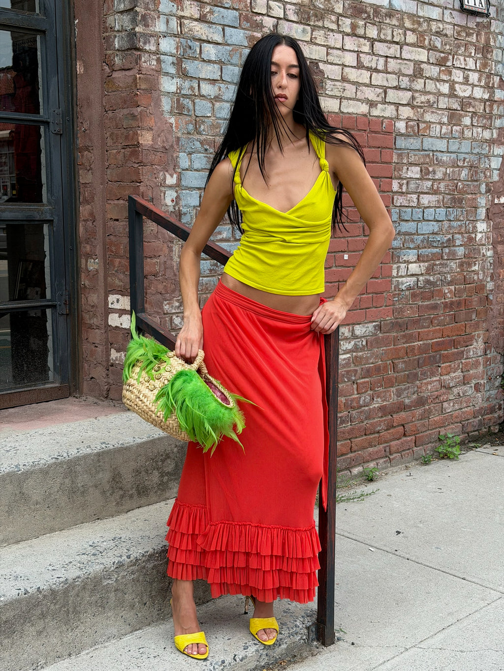 Jean Paul Gaultier Mesh Maxi Skirt