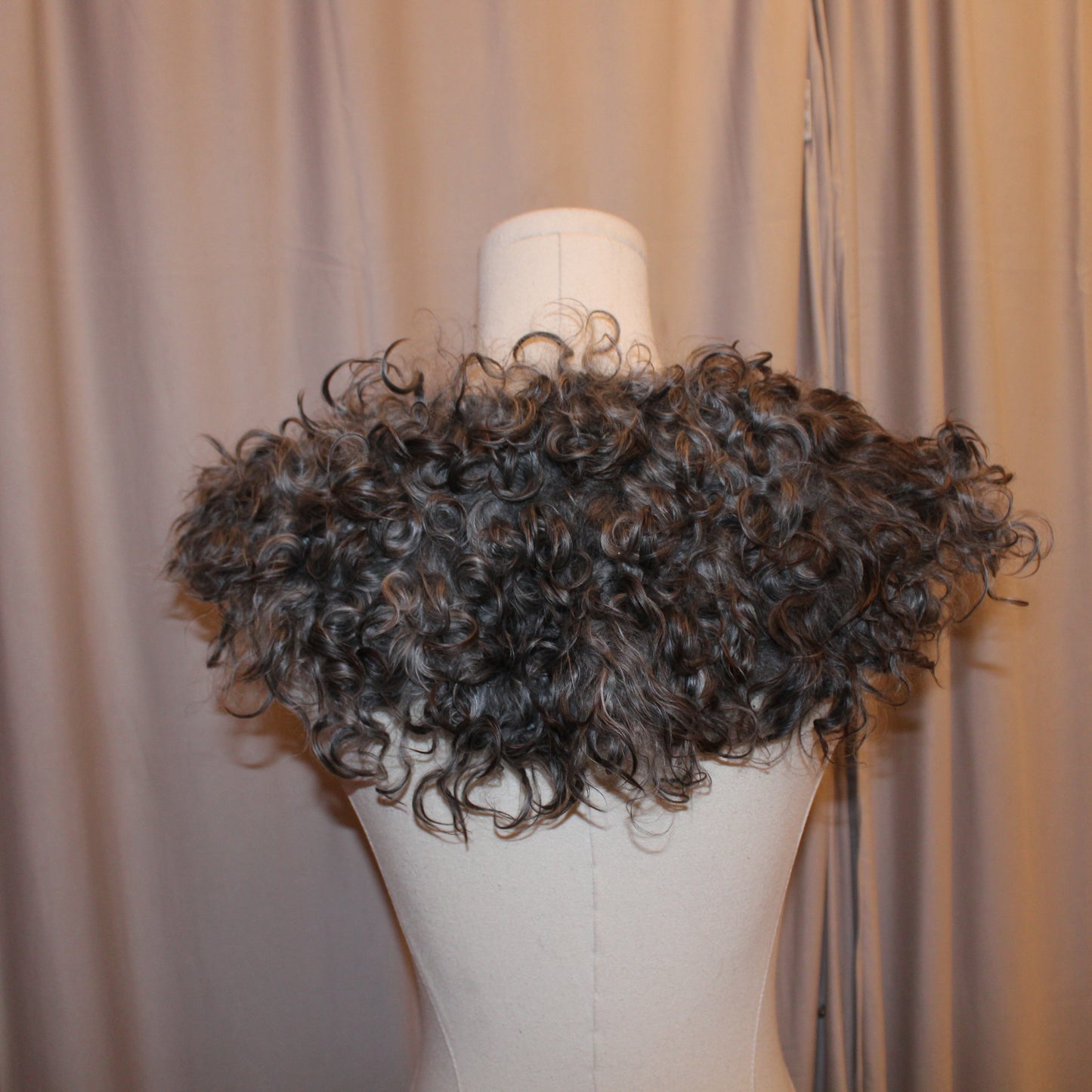 Vintage Curly  Lambsfur Collar