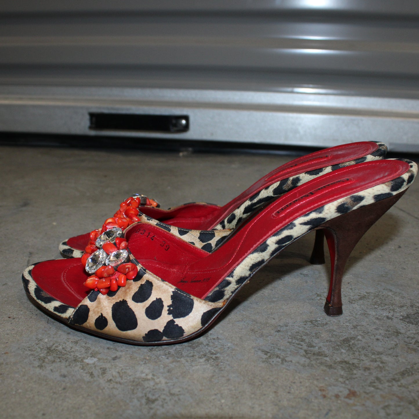 Cesare Paciotti Leopard Sandals