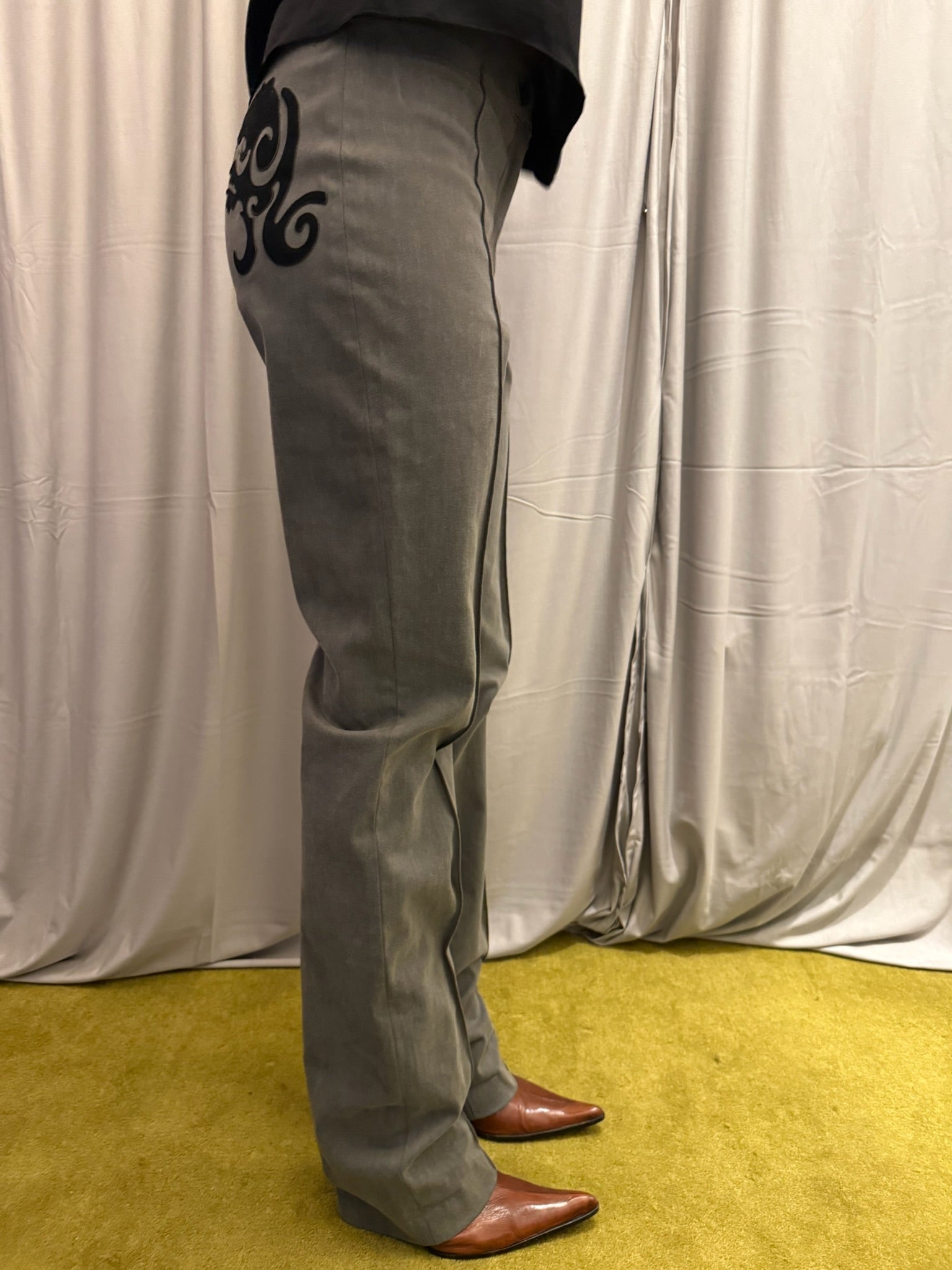 Cavalli Embroidered Pants