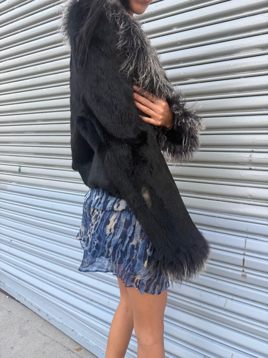Vintage Fur with Mongolian Lamb Fur Collar