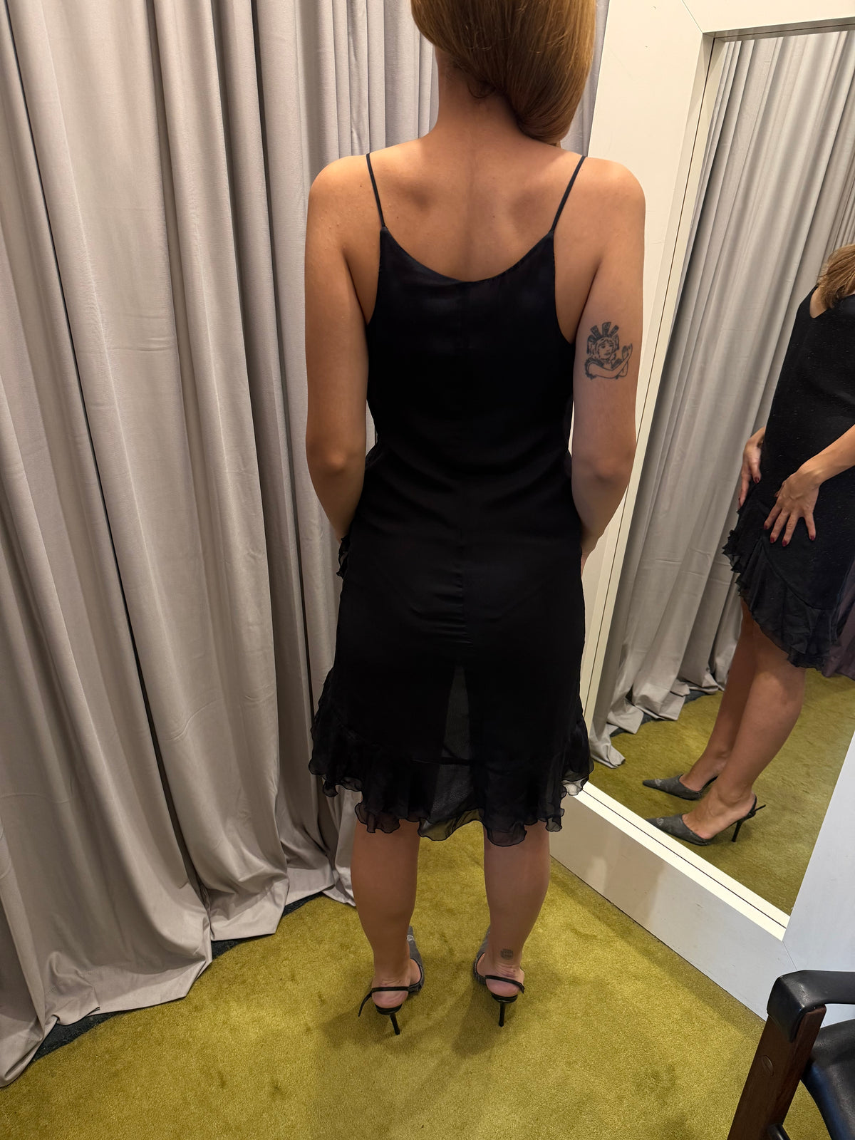Patrizia Pepe Silk Black Dress