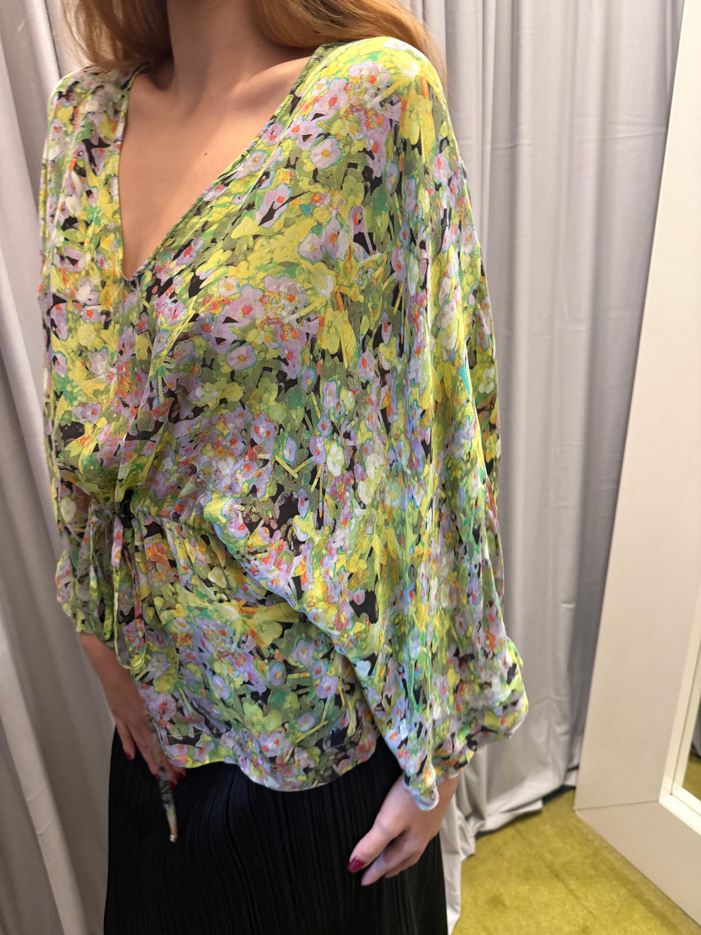 Roberto Cavalli Silk Flowy Top