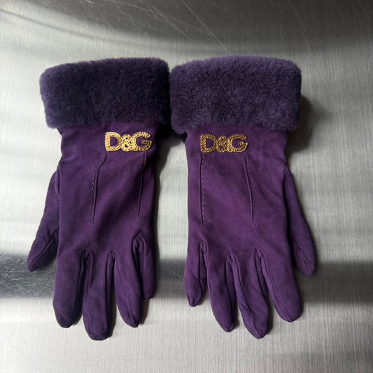 Dolce & Gabbana Women's Purple Gloves