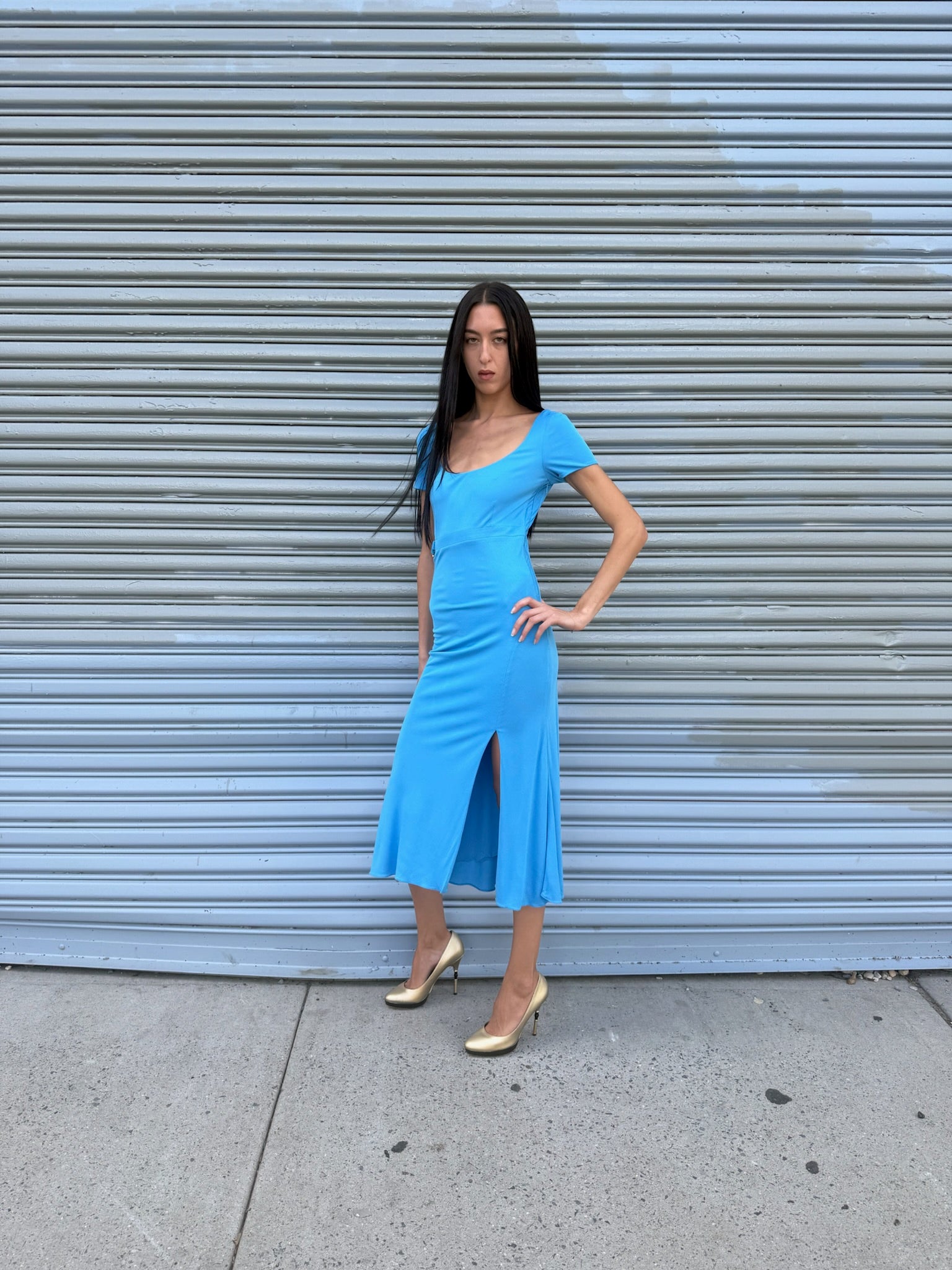 Versace Blue Dress