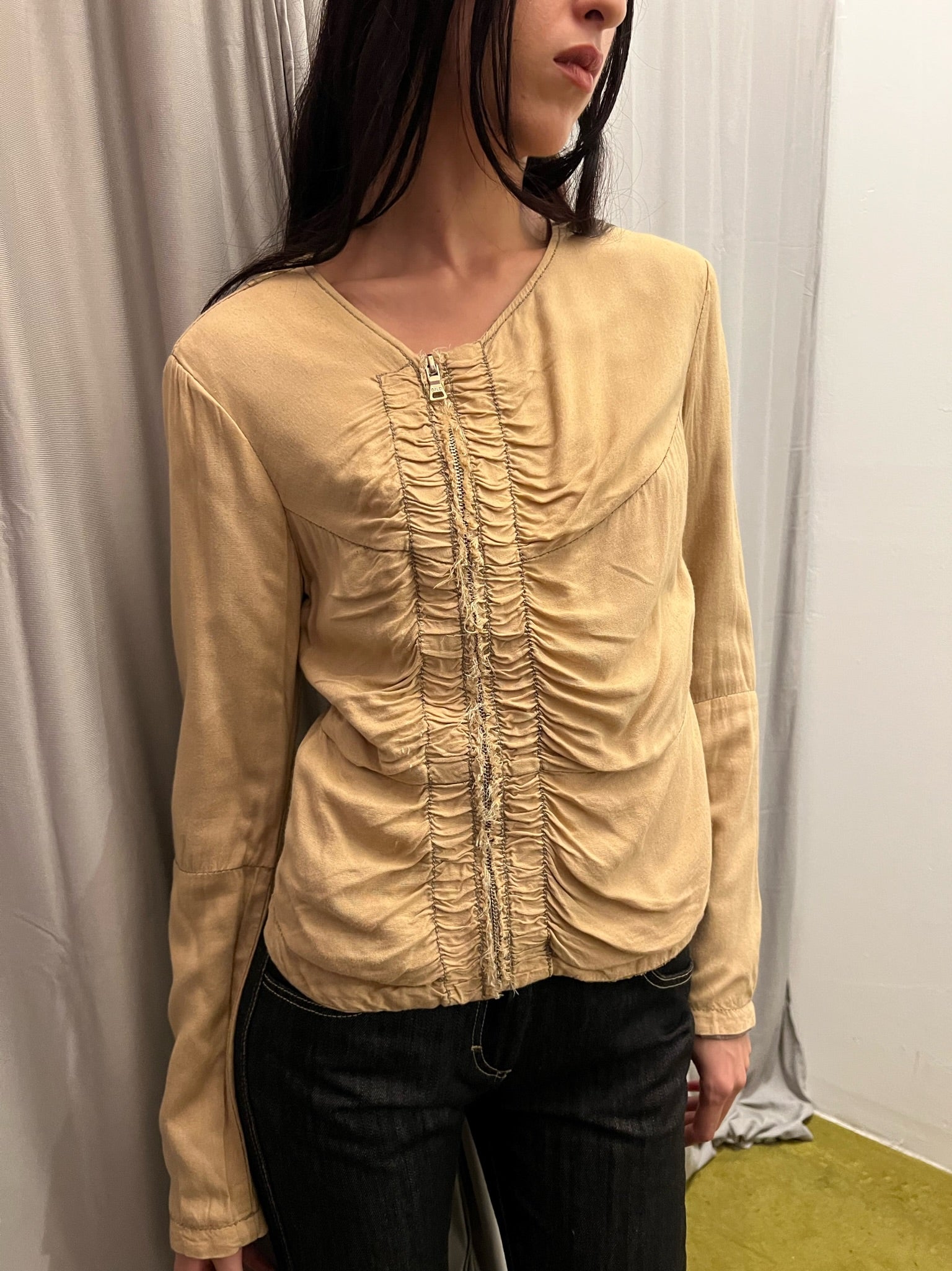Gaudi Detailed Zip Up Top