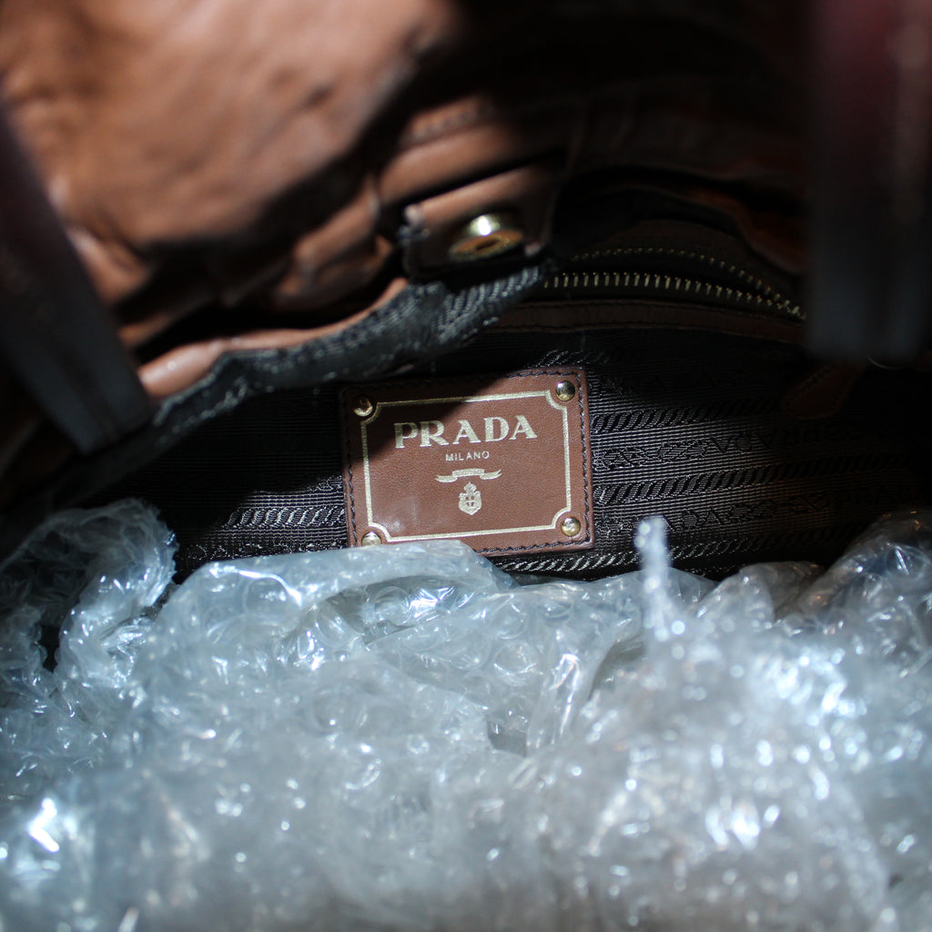 Prada SS2009 Nappa Antiquated Leather Tote