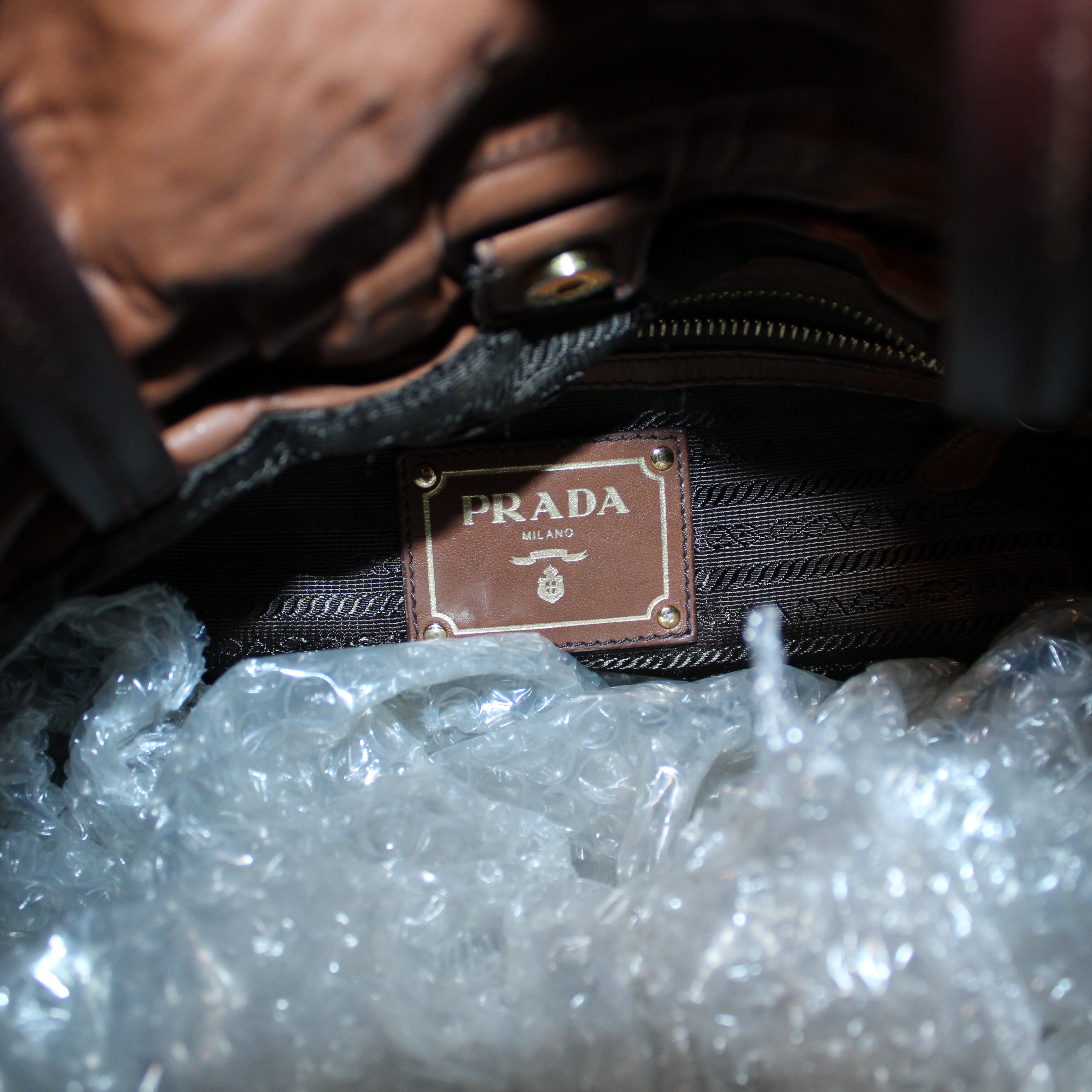 Prada SS2009 Nappa Antiquated Leather Tote