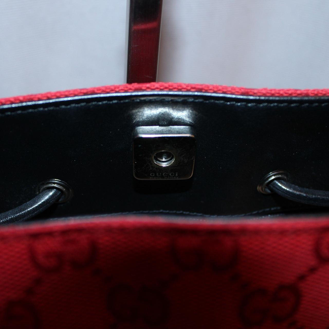 Vintage Gucci Red Monogram Bag