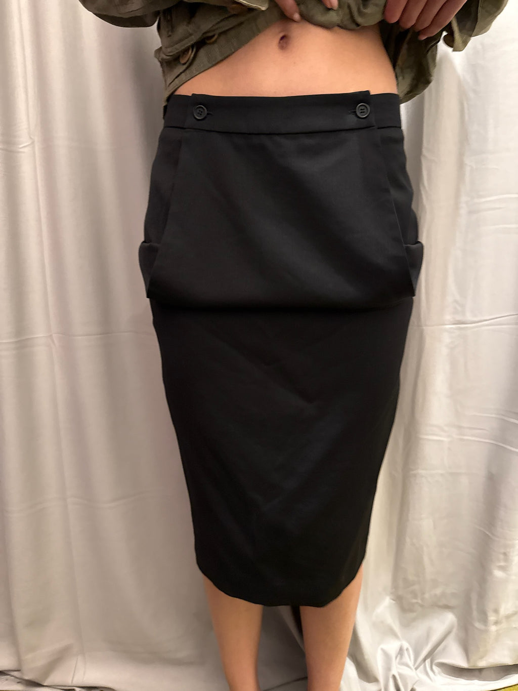 Alexander McQueen FW 2001 Wool Skirt