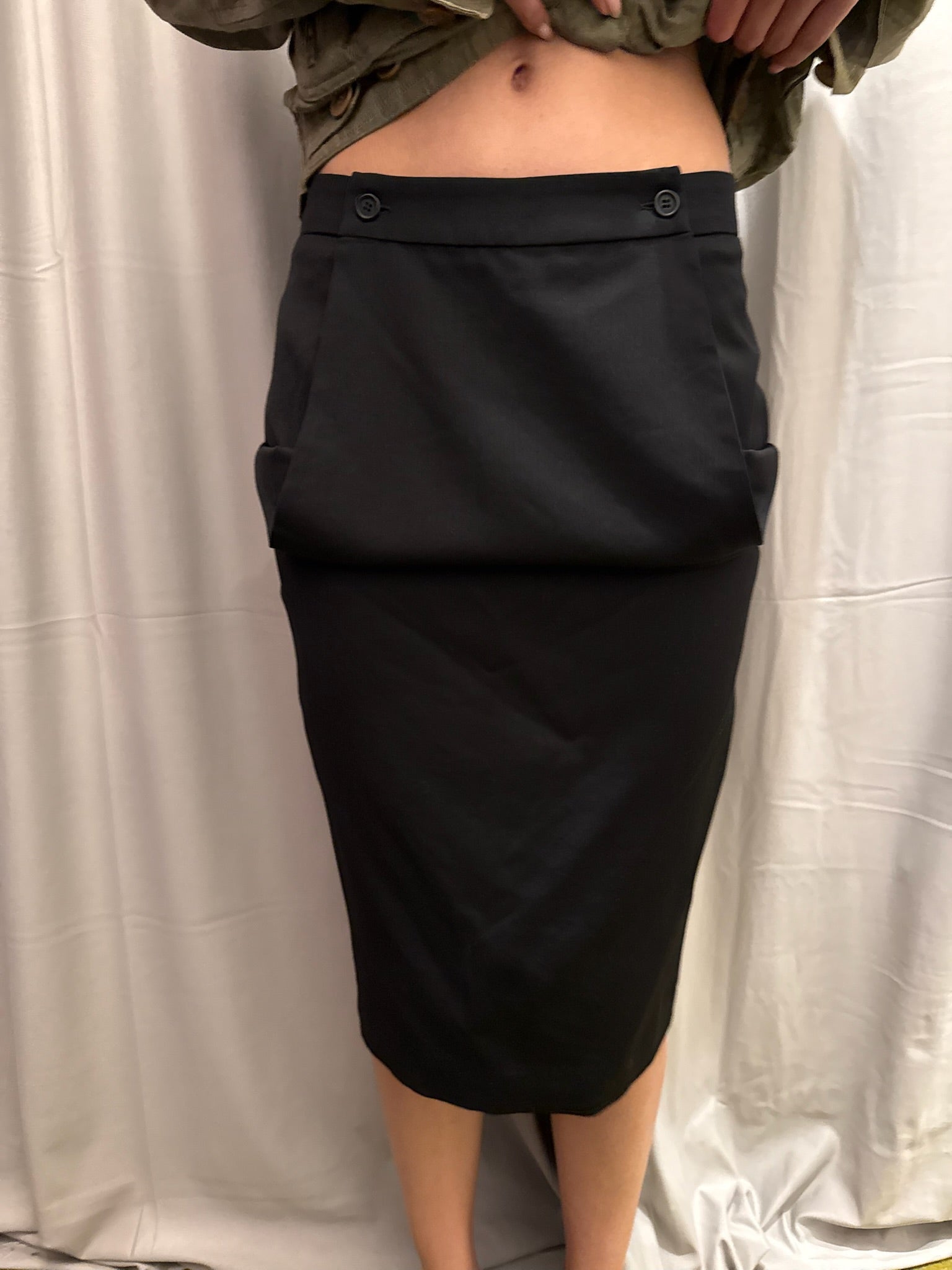 Alexander McQueen FW 2001 Wool Skirt