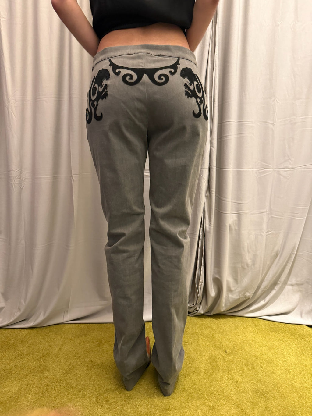 Cavalli Embroidered Pants
