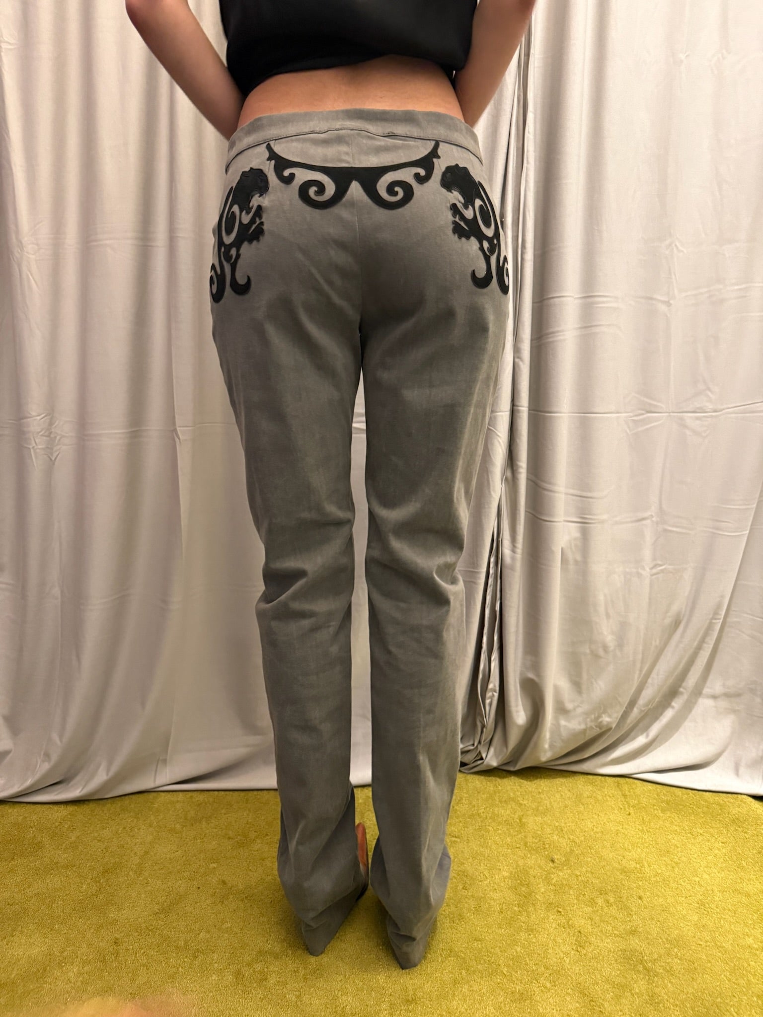 Cavalli Embroidered Pants