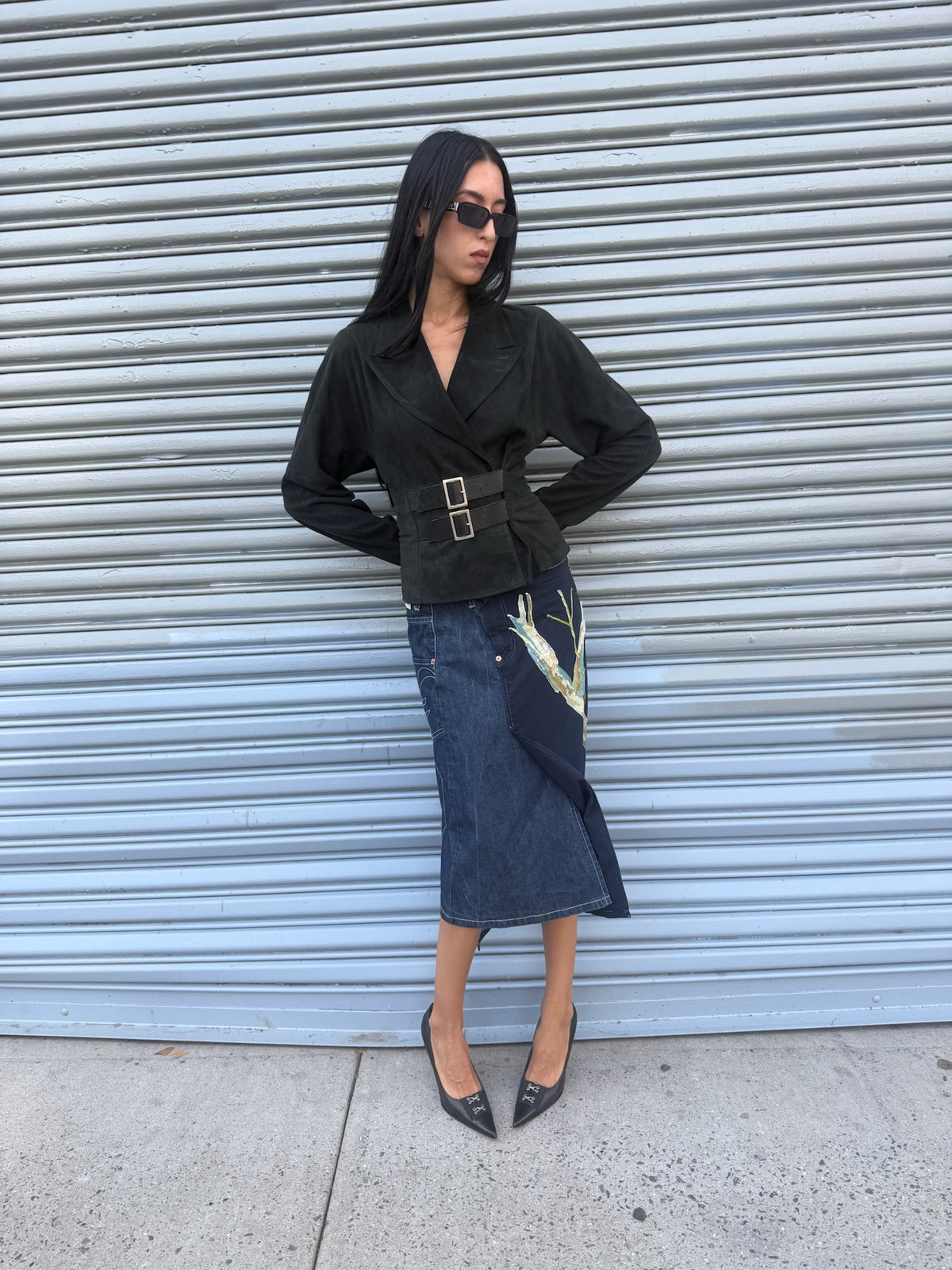 Derishow Leather Suede Jacket