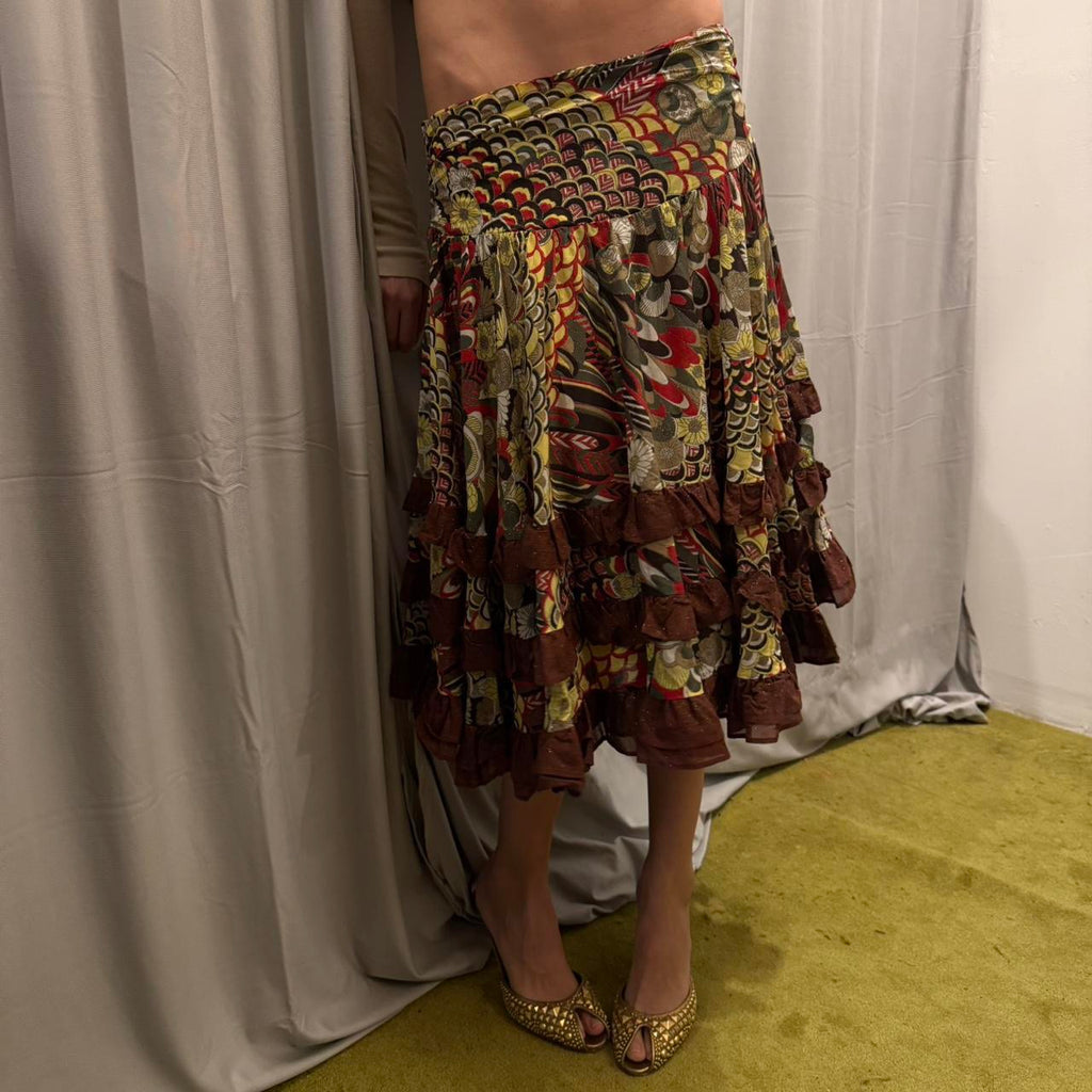 Just Cavalli Silk Skirt