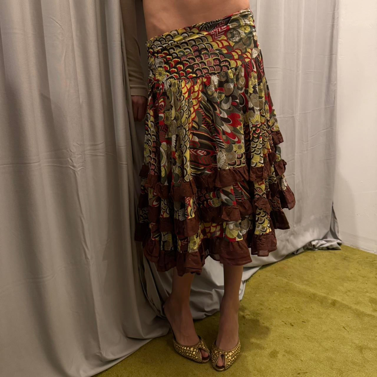 Just Cavalli Silk Skirt