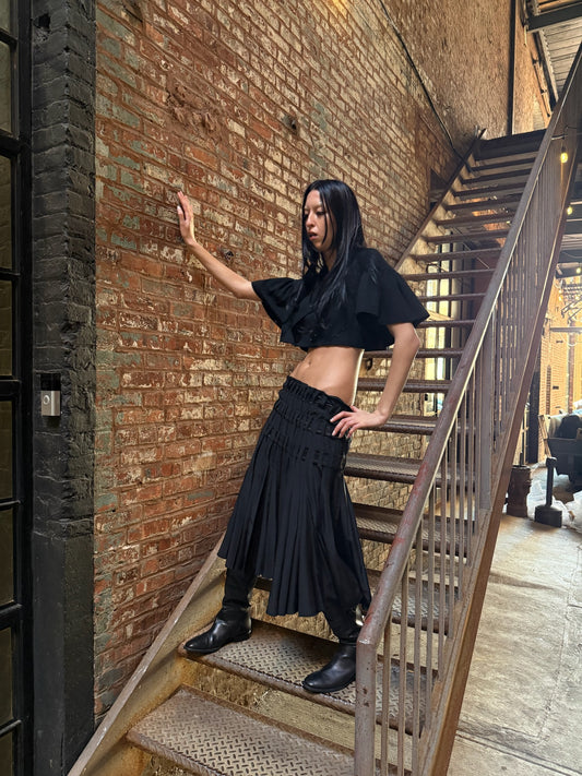 YSL by Tom Ford 2001 Silk Runway Skirt