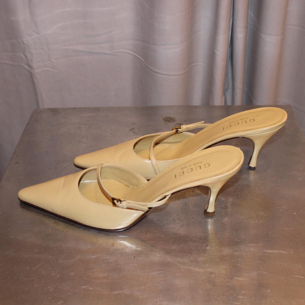 Vintage Gucci Leather Mules