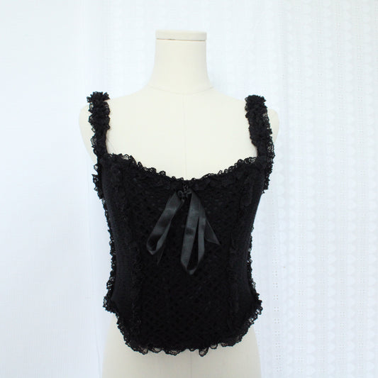 Moschino Couture Crochet Corset Top