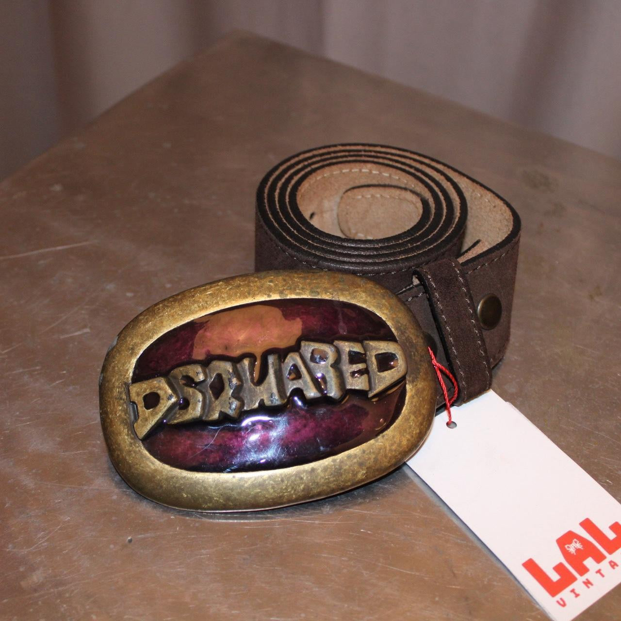 DSQUARED2 Brown Leather Belt