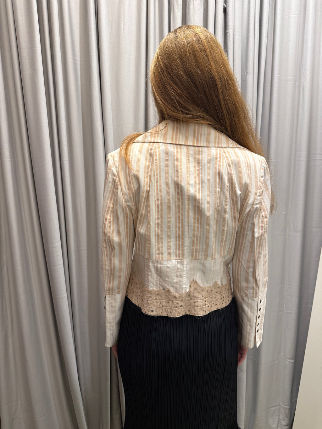 Vintage Linen Cotton Blend Jacket