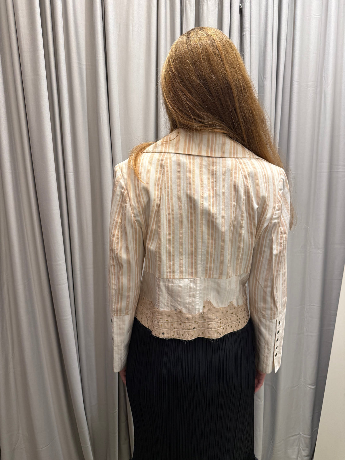 Vintage Linen Cotton Blend Jacket