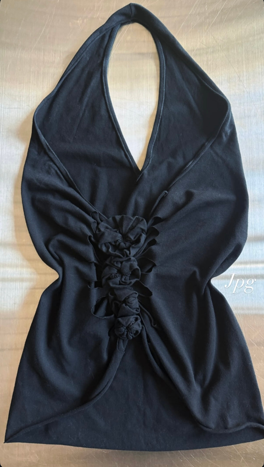 Jean Paul Gaultier Black Halter Top