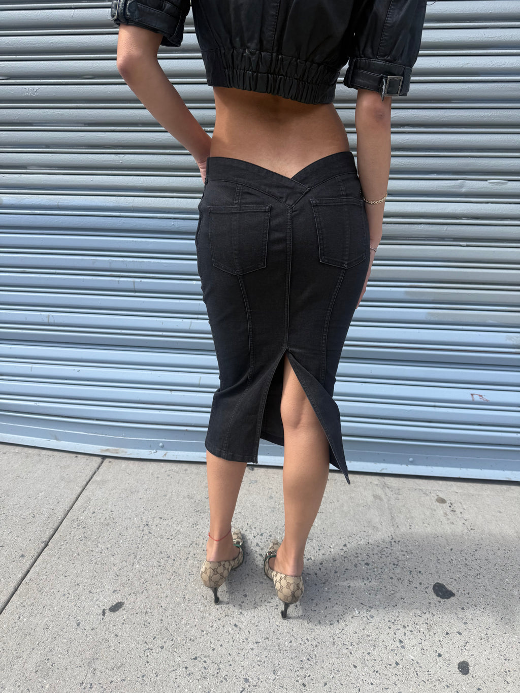 Vintage Gucci Denim Skirt