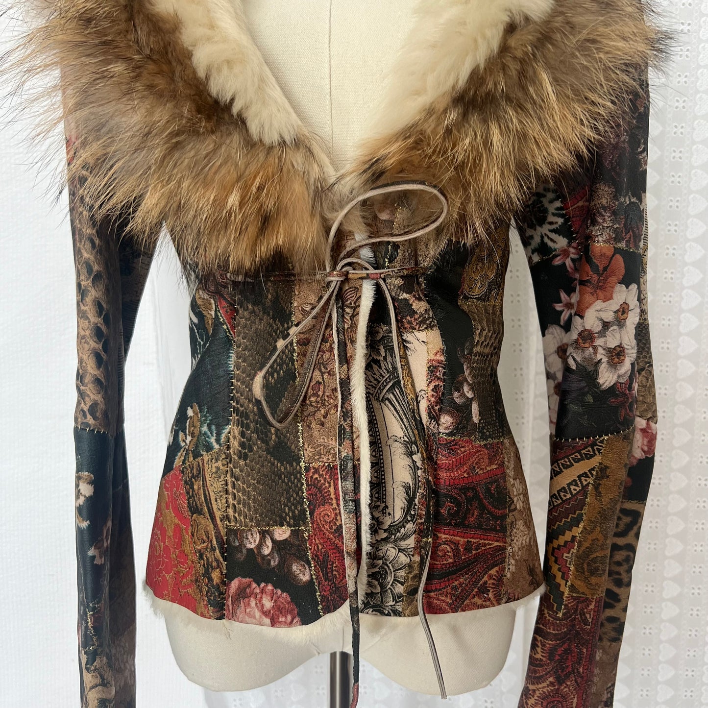 Roberto Cavalli FW 2002 Leather & Fur Jacket