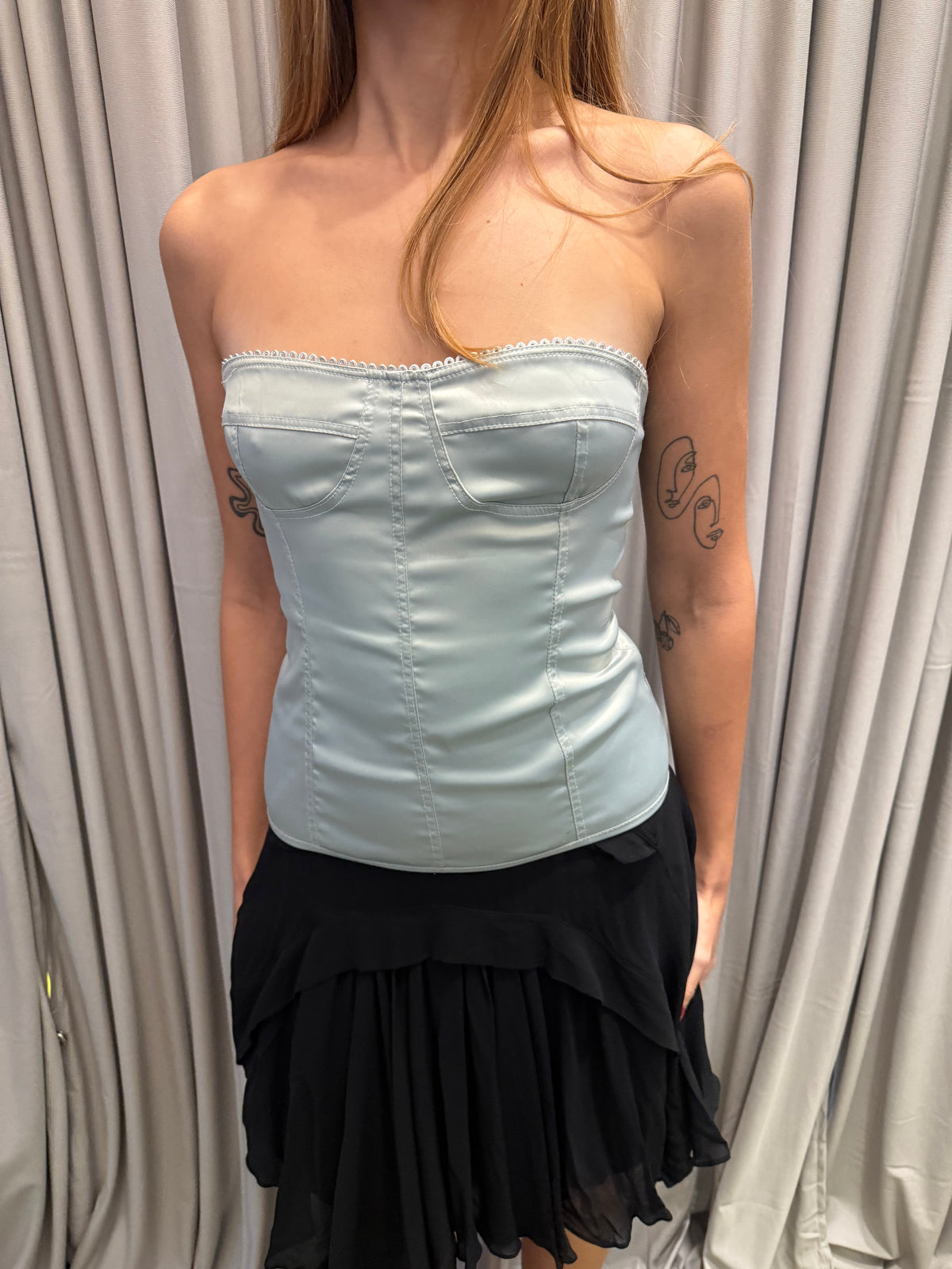 Vintage Italian Zip Up Corset