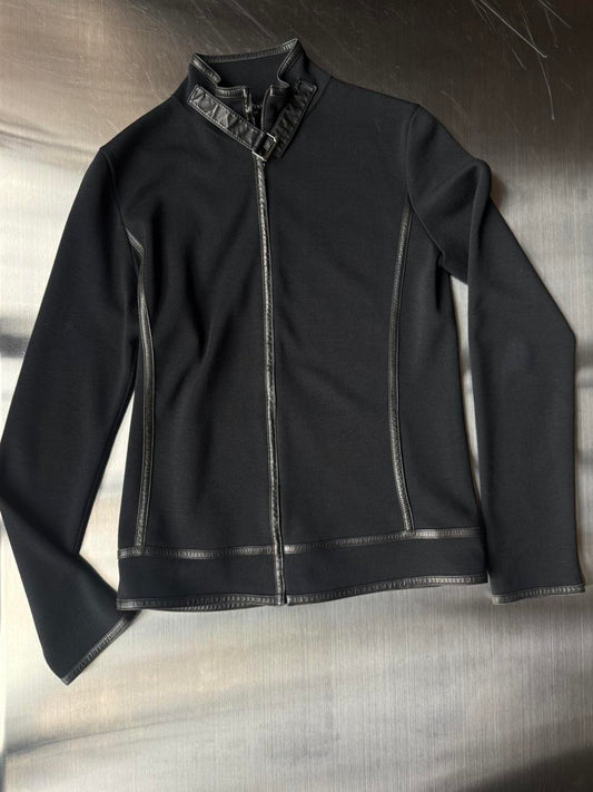 Tom Ford Era Gucci Leather Trim Wool Jacket F/W 2000