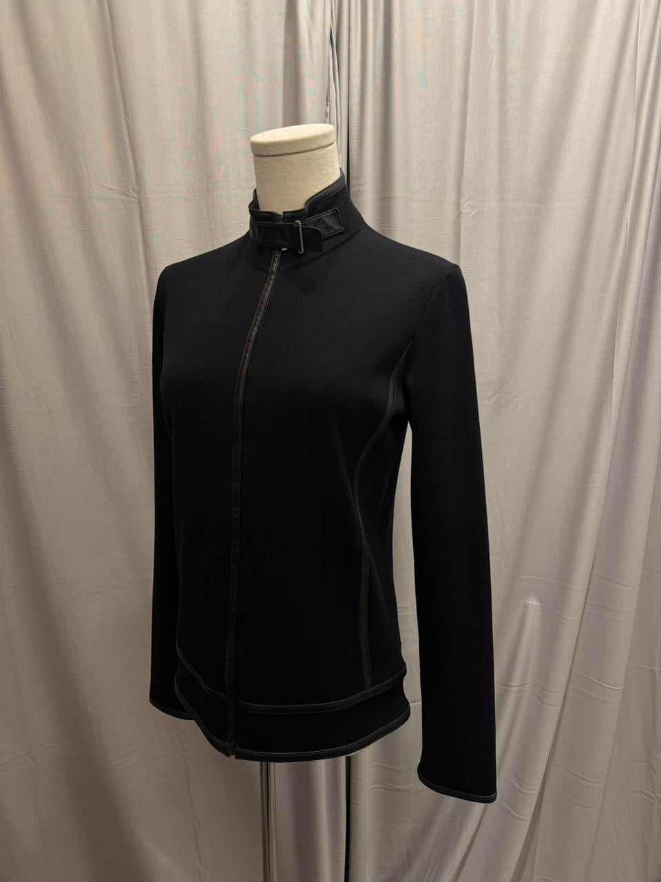 Tom Ford Era Gucci Leather Trim Wool Jacket F/W 2000