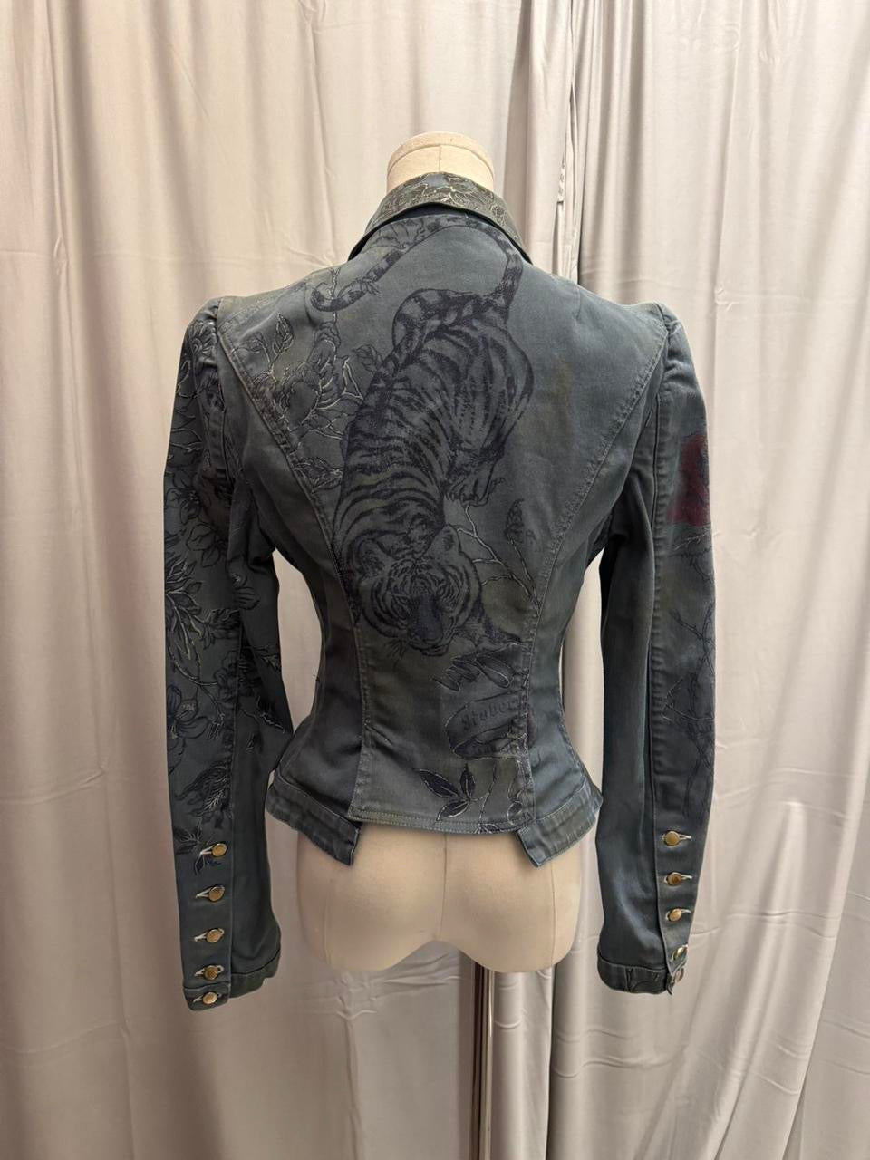 Roberto Cavalli S/S 2003 Tattoo Print Jacket