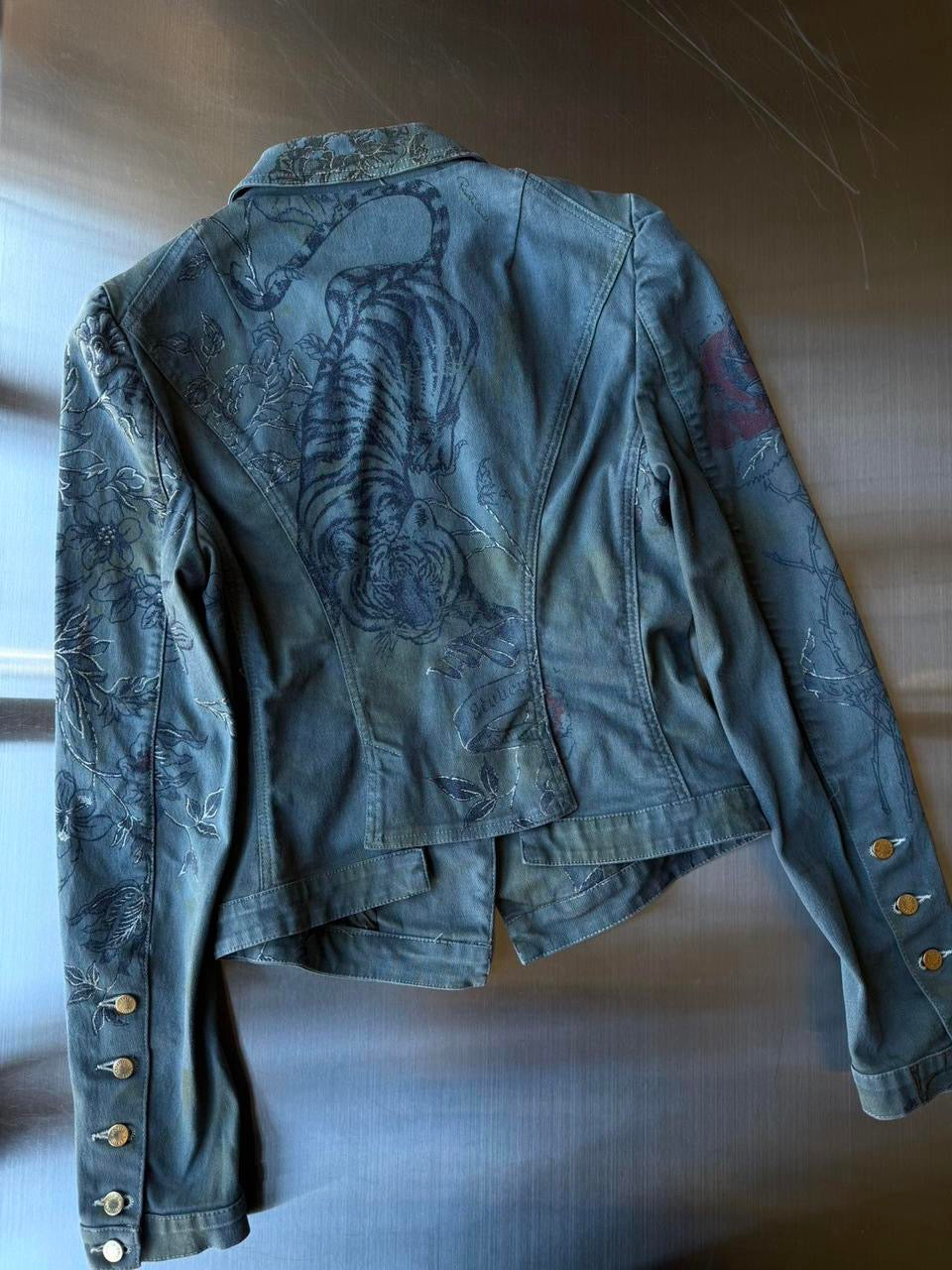 Roberto Cavalli S/S 2003 Tattoo Print Jacket