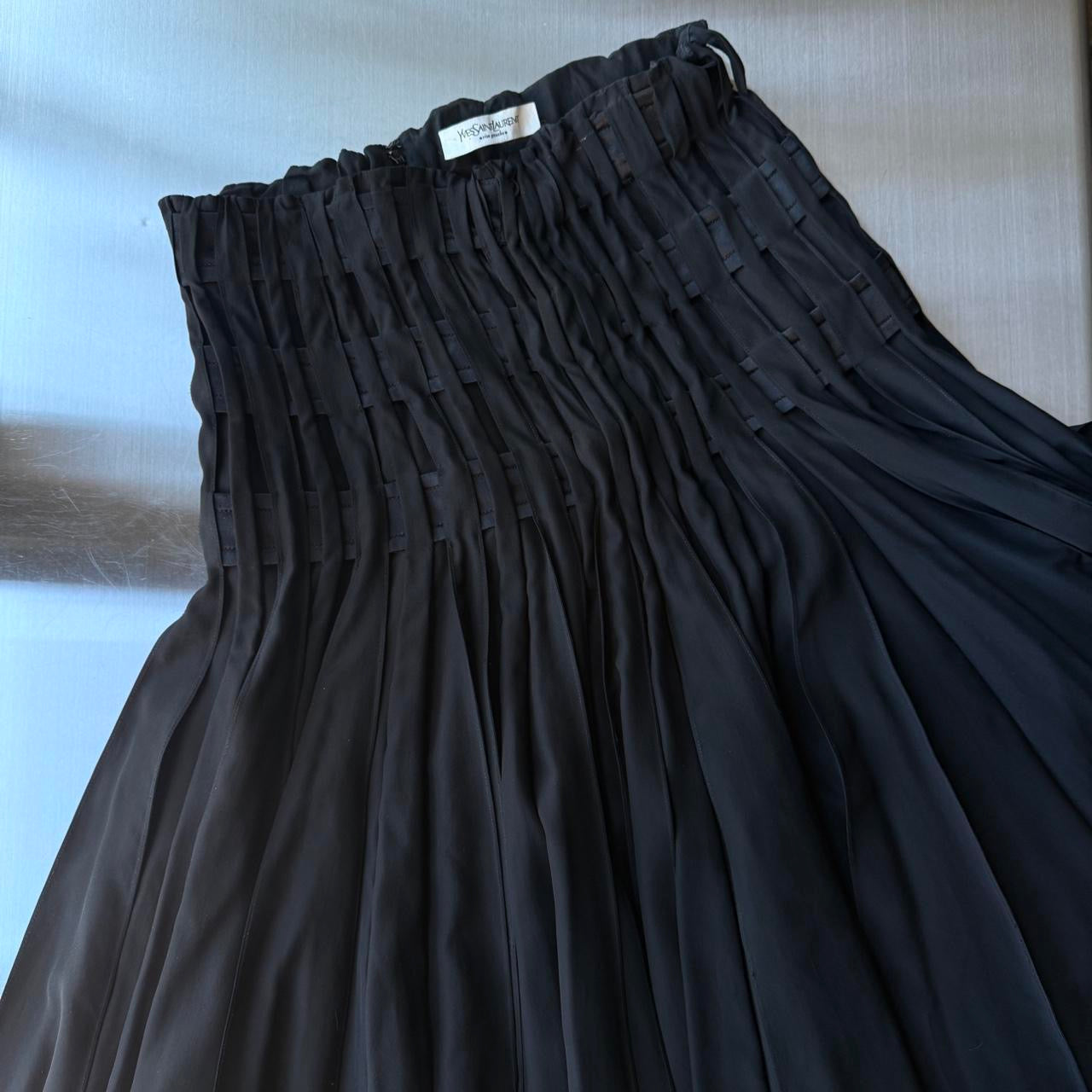 YSL by Tom Ford 2001 Silk Runway Skirt