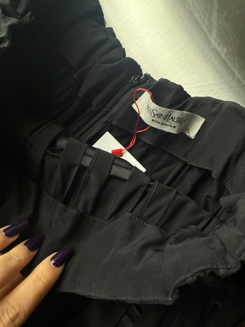 YSL by Tom Ford 2001 Silk Runway Skirt