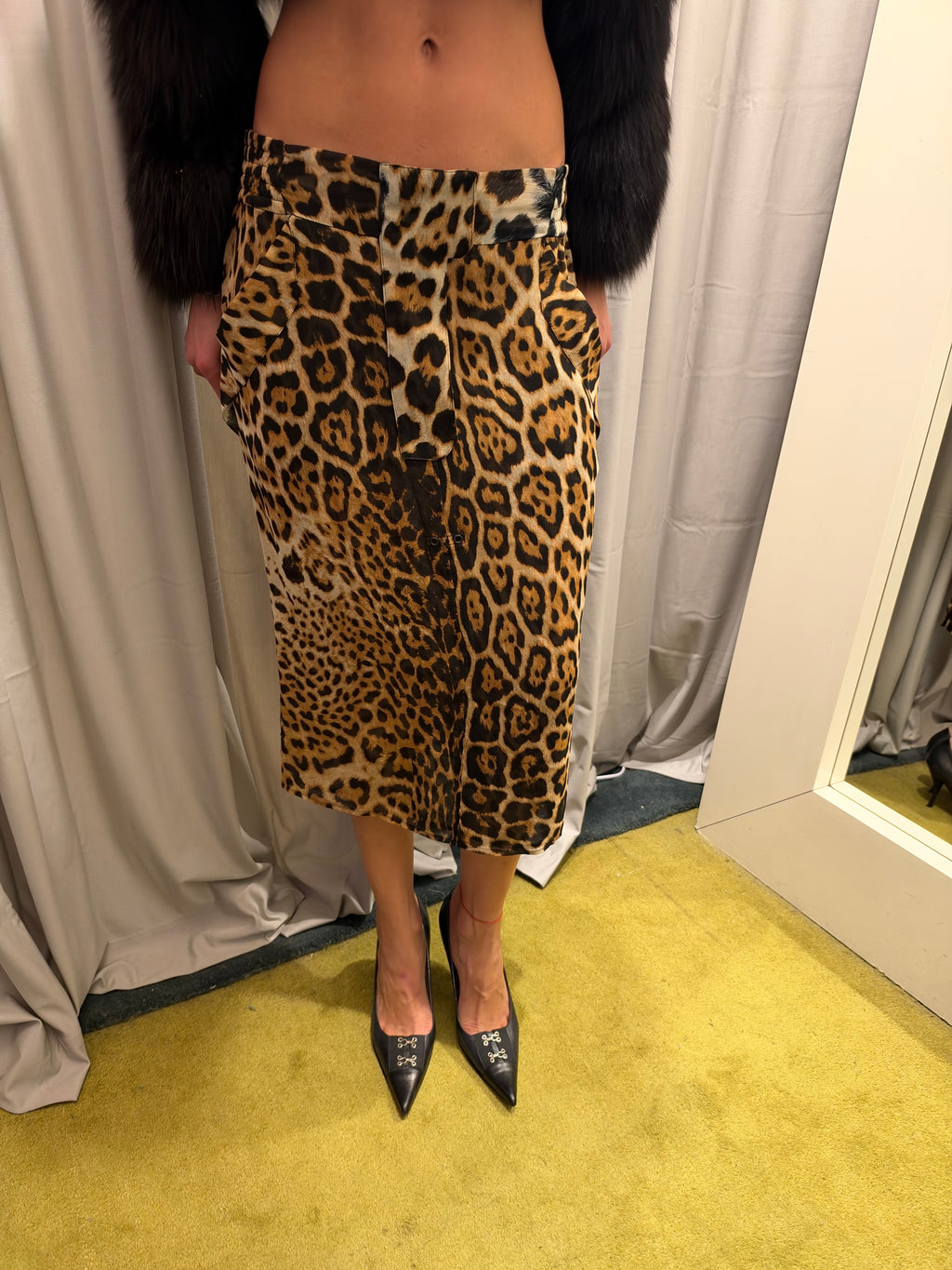 Tom Ford Era Yves Saint Laurent Silk Skirt