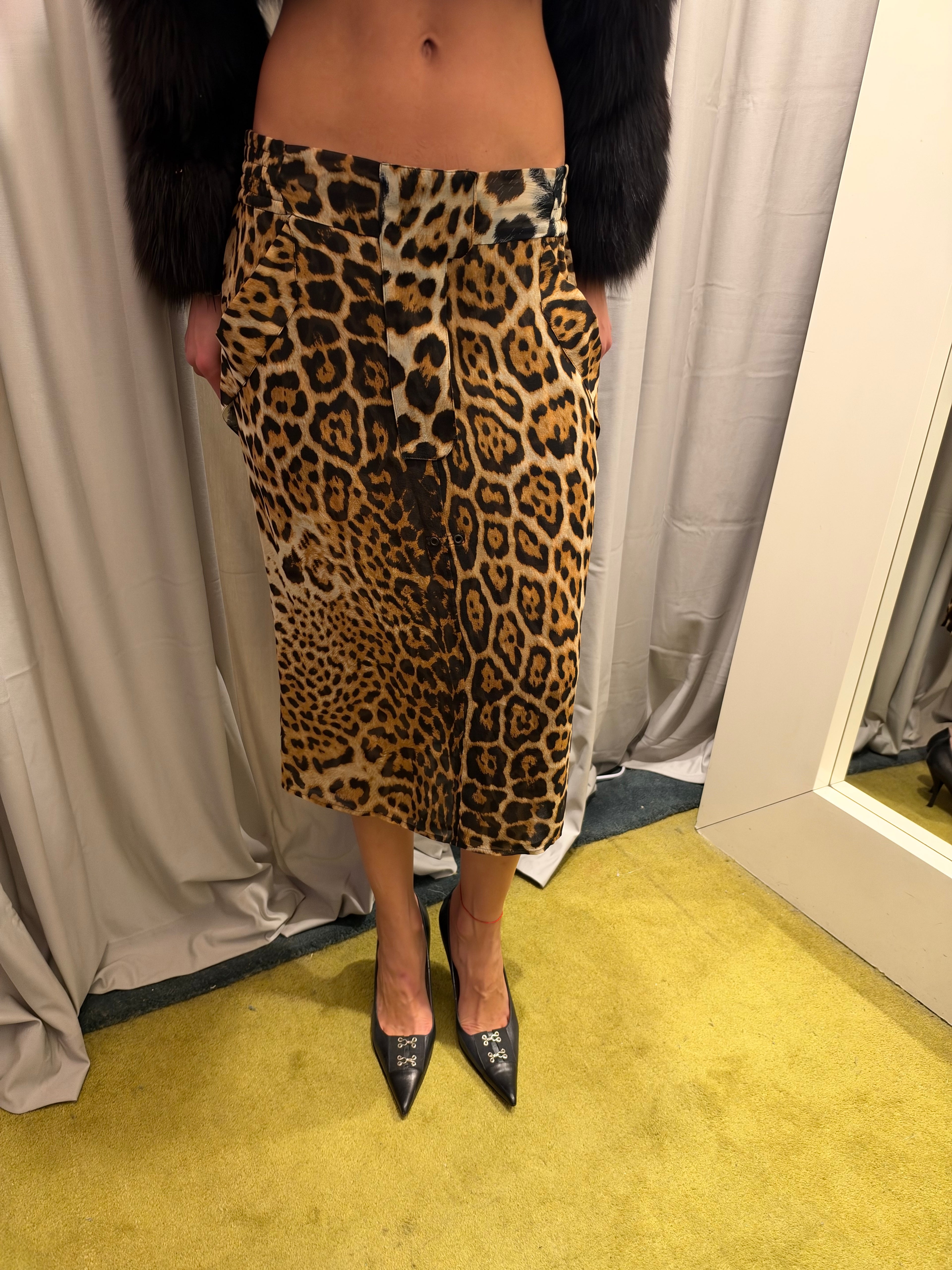 Tom Ford Era Yves Saint Laurent Silk Skirt