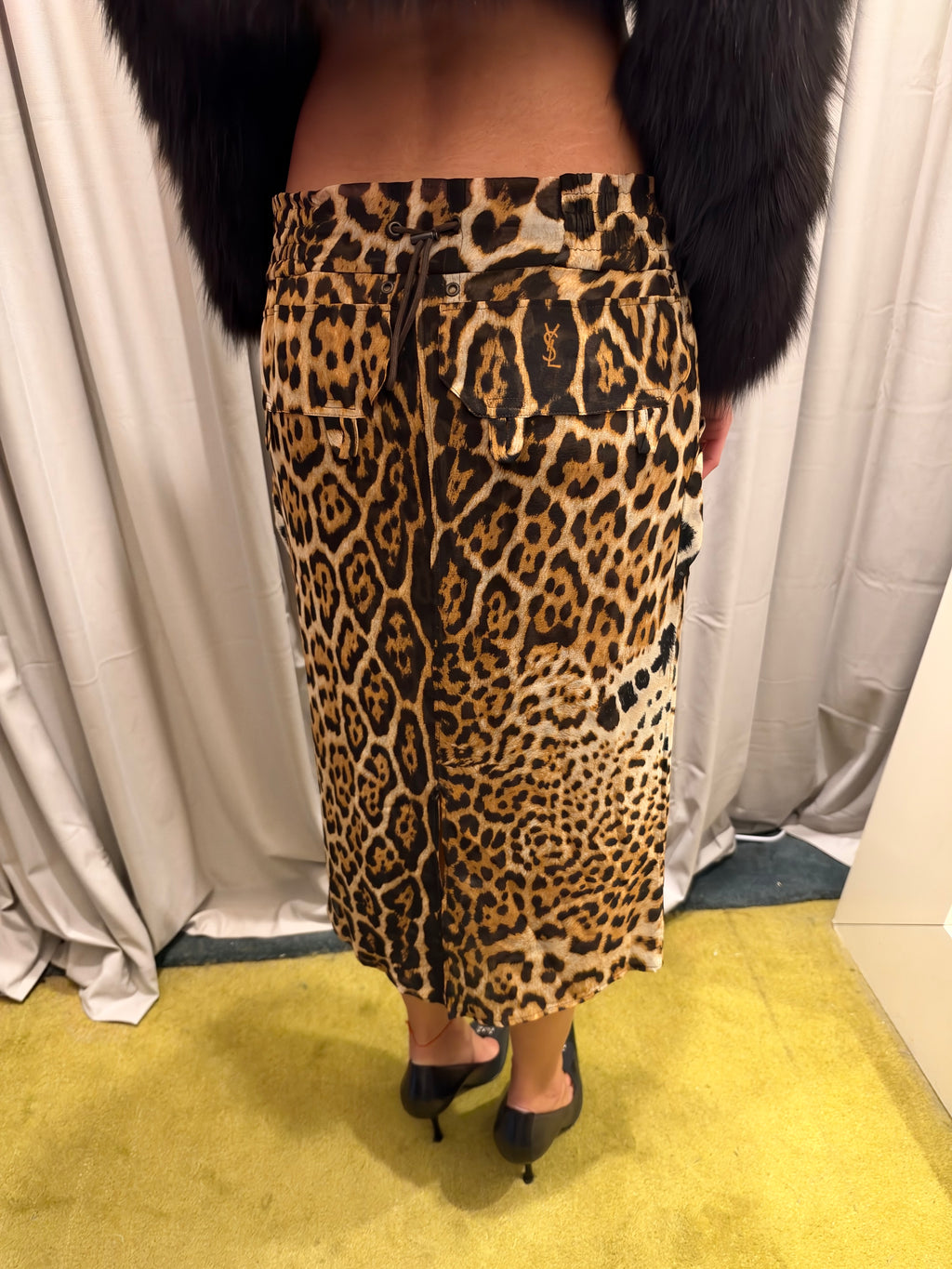 Tom Ford Era Yves Saint Laurent Silk Skirt