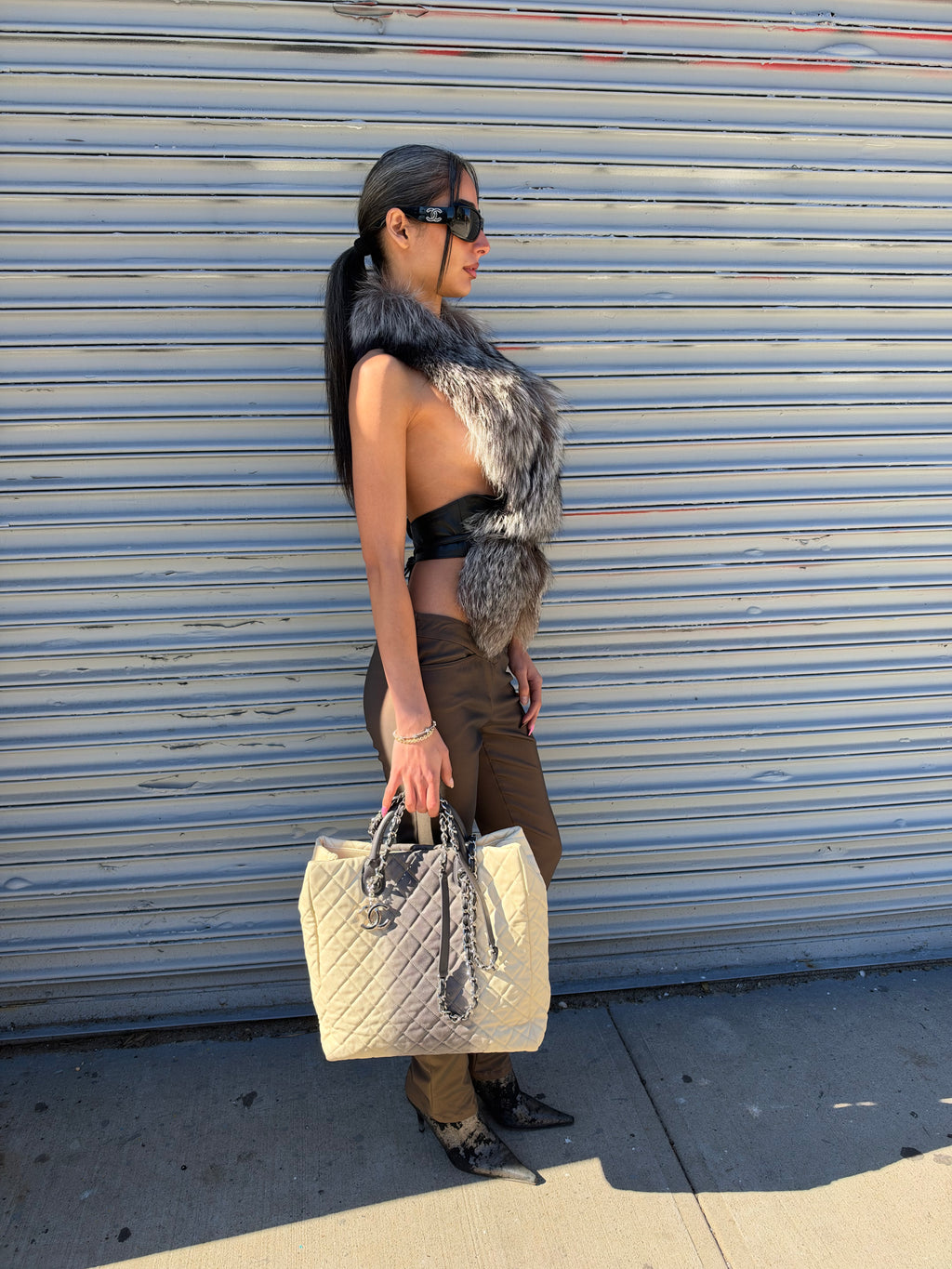Chanel Large Caviar Ombre Tote Bag