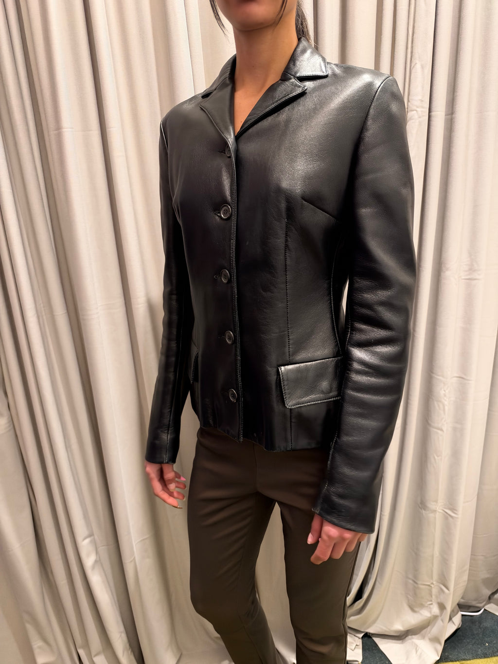 90s Dolce & Gabbana Leather Jacket
