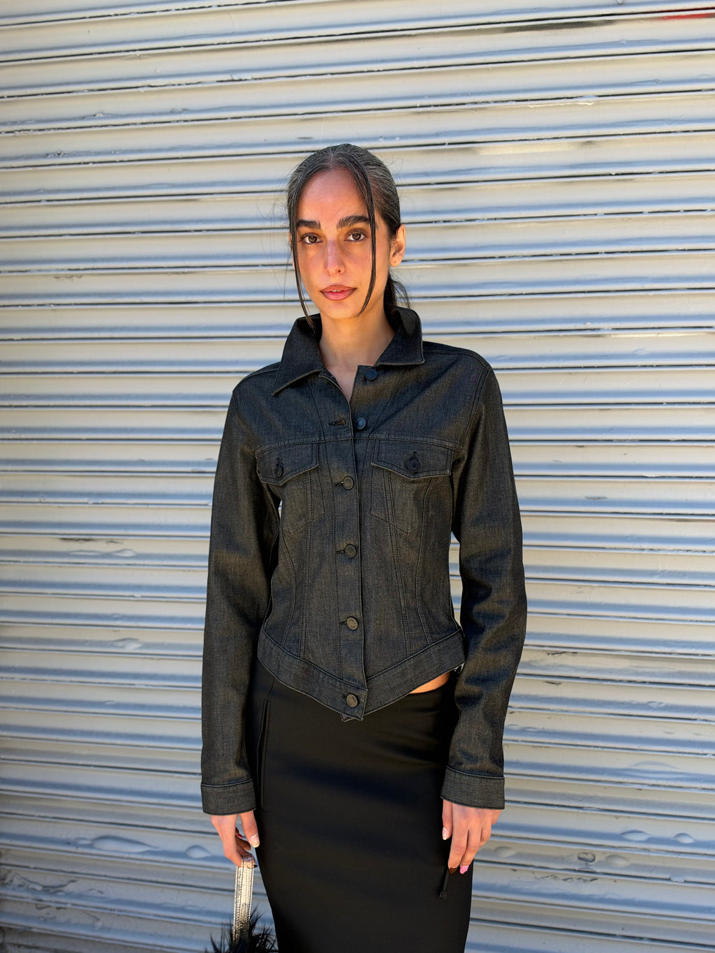 Tom Ford Era Gucci FW2002 Gray Denim Jacket