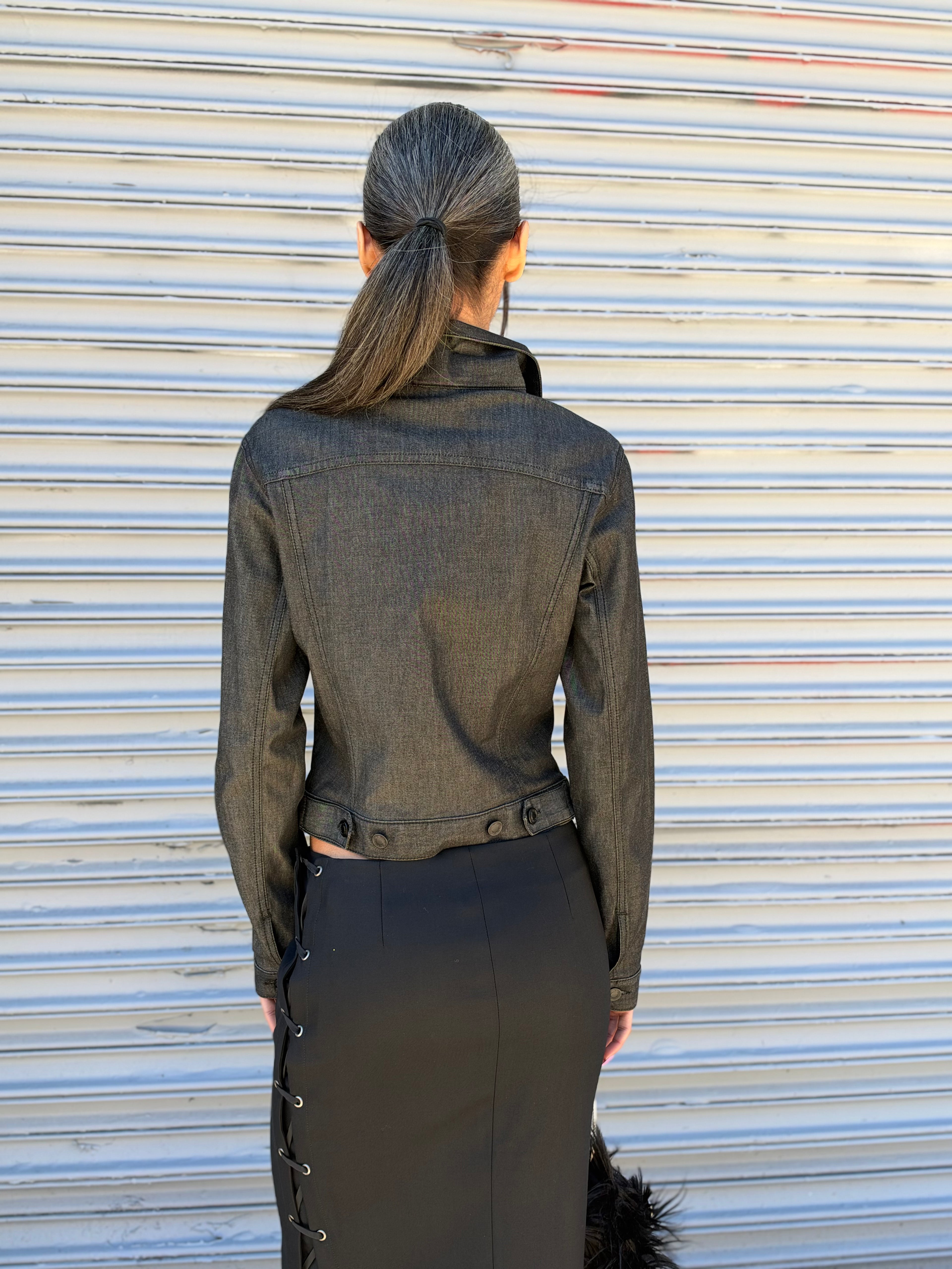 Tom Ford Era Gucci FW2002 Gray Denim Jacket