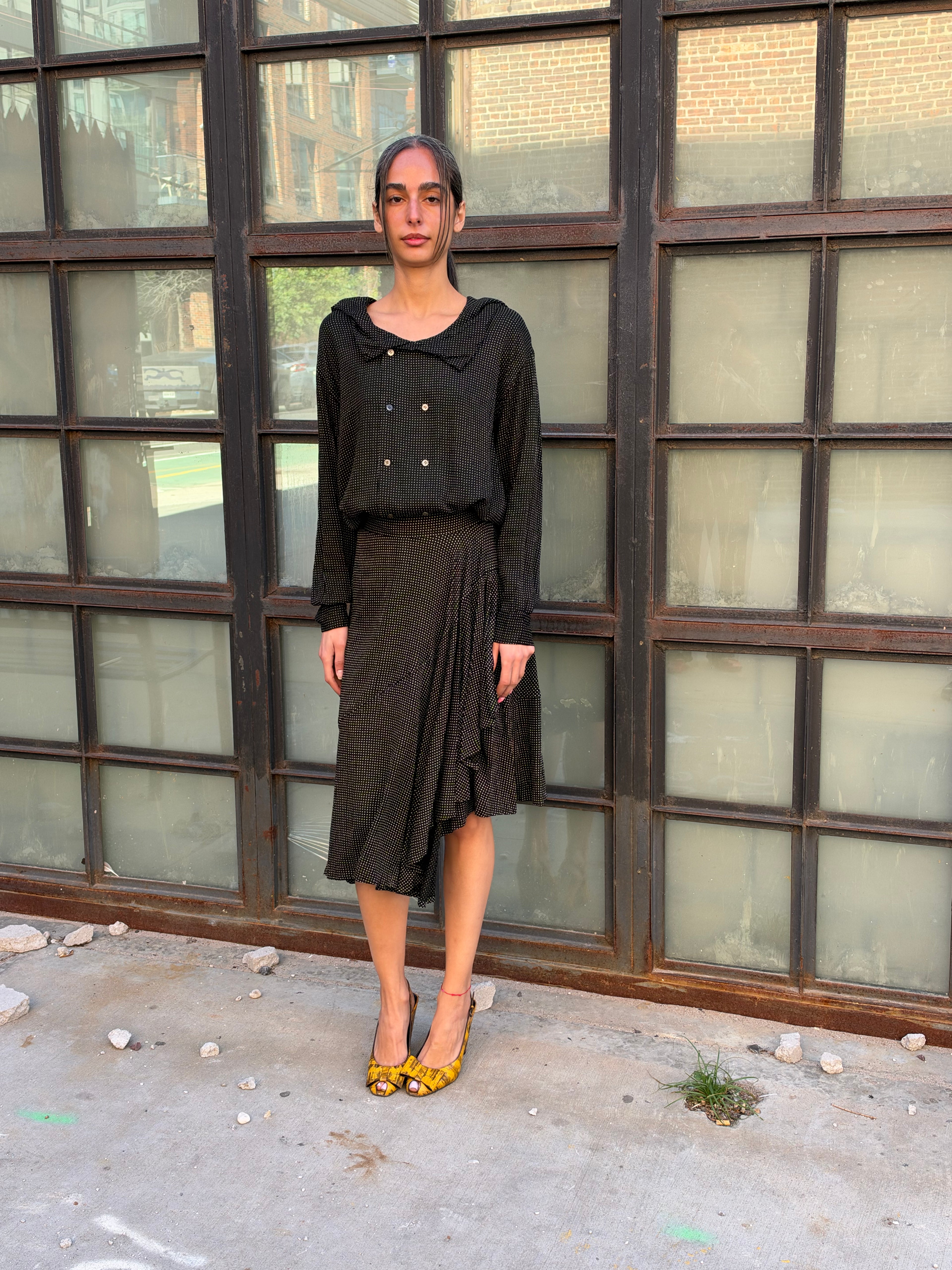Comme Des Garcons Two Piece Polka Dot Set