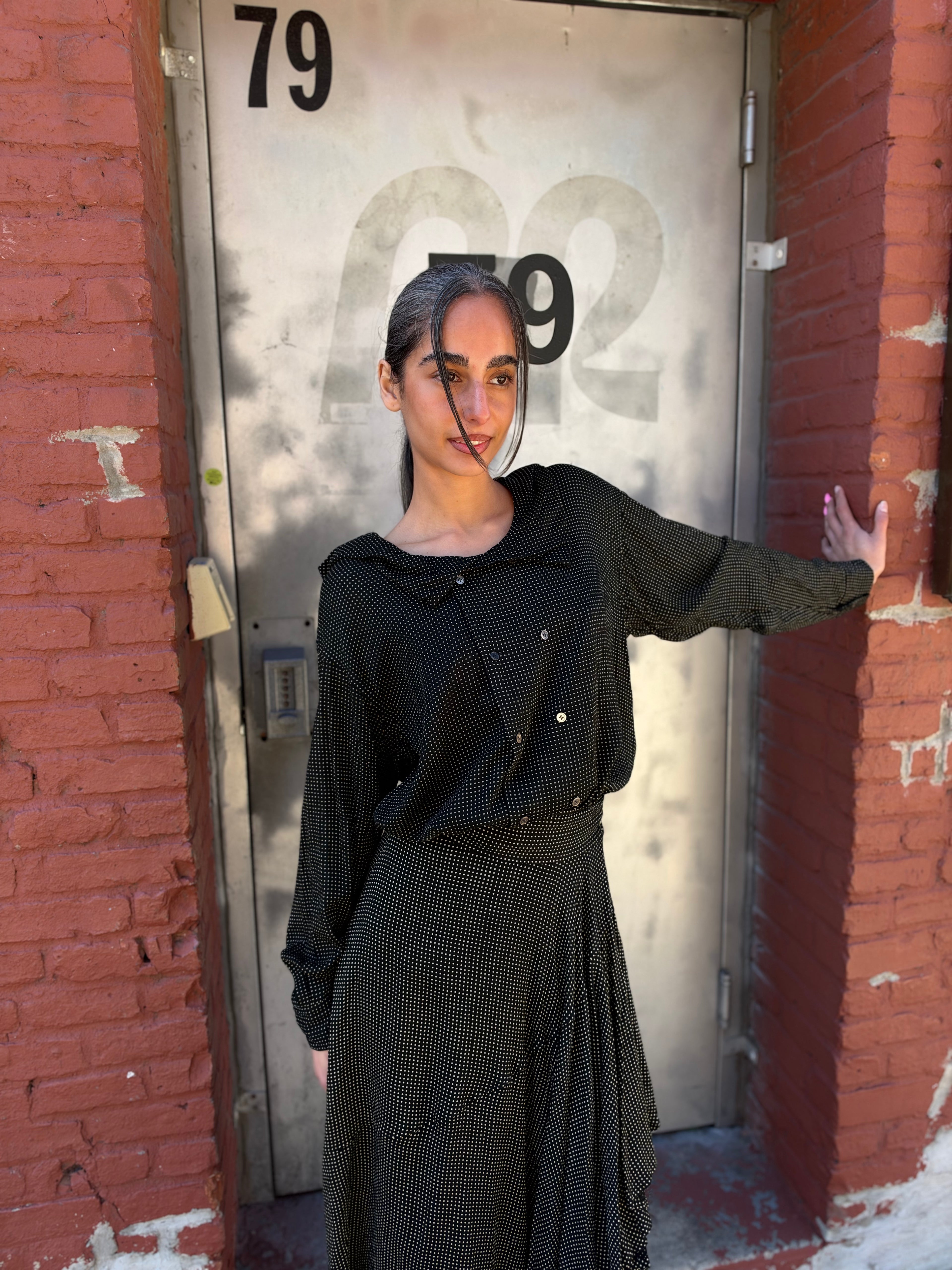 Comme Des Garcons Two Piece Polka Dot Set