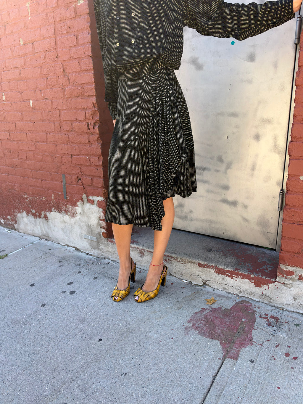 Comme Des Garcons Two Piece Polka Dot Set