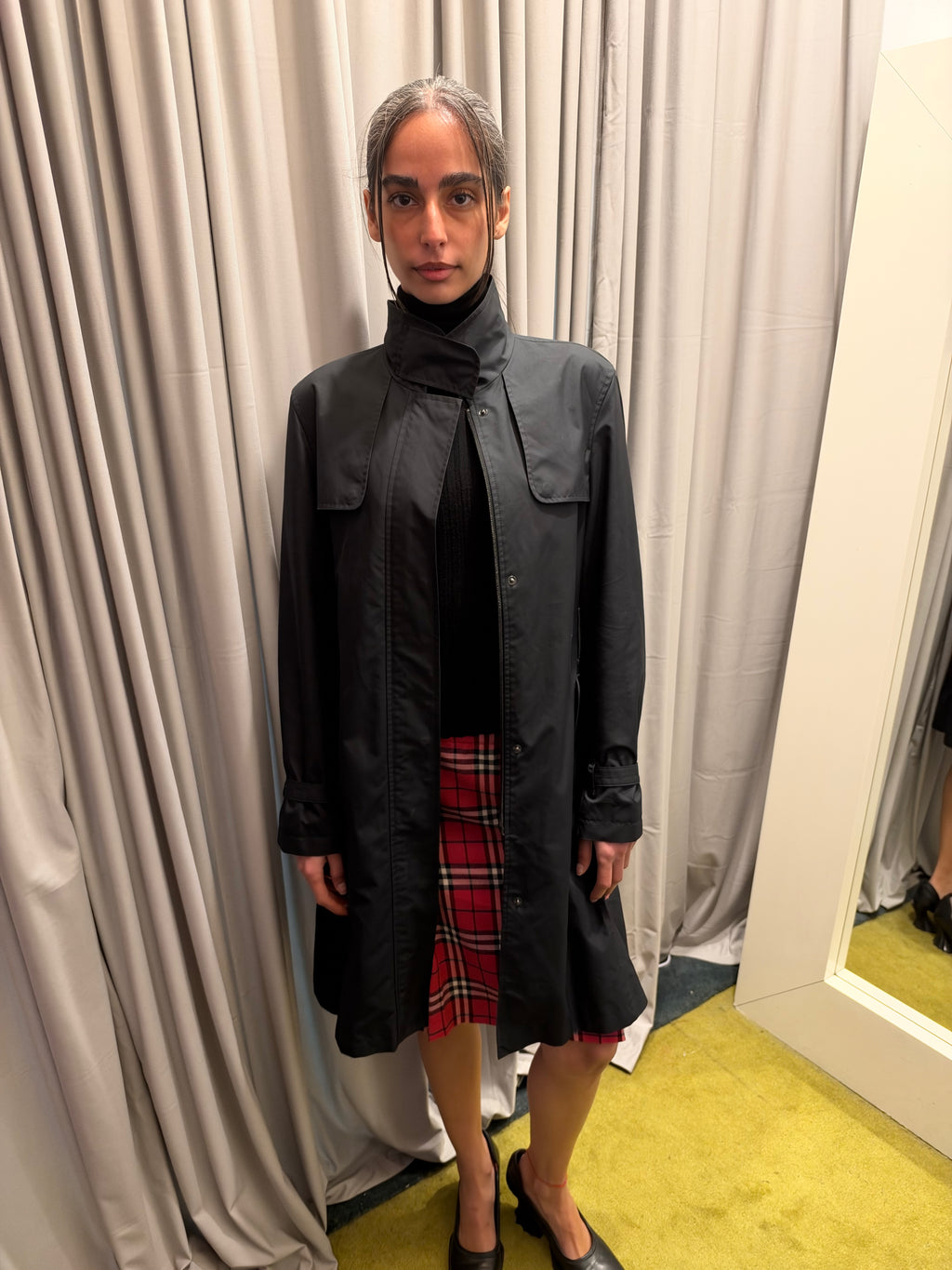Vintage Burberry Black Coat